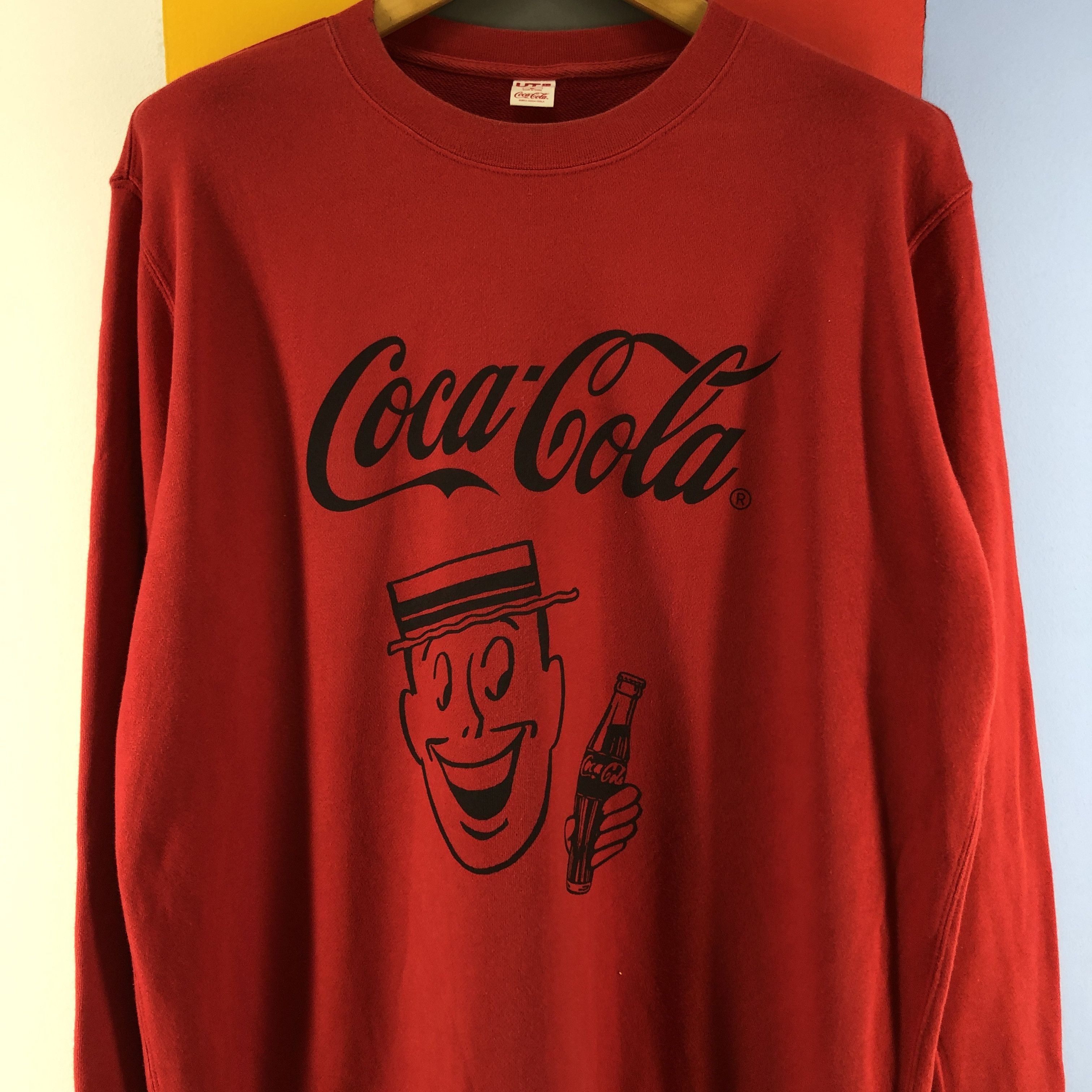 Uniqlo COCA COLA x UNIQLO Crew Neck Sweatshirt #0784/Q Size US XL / EU 56 / 4 - 2 Thumbnail