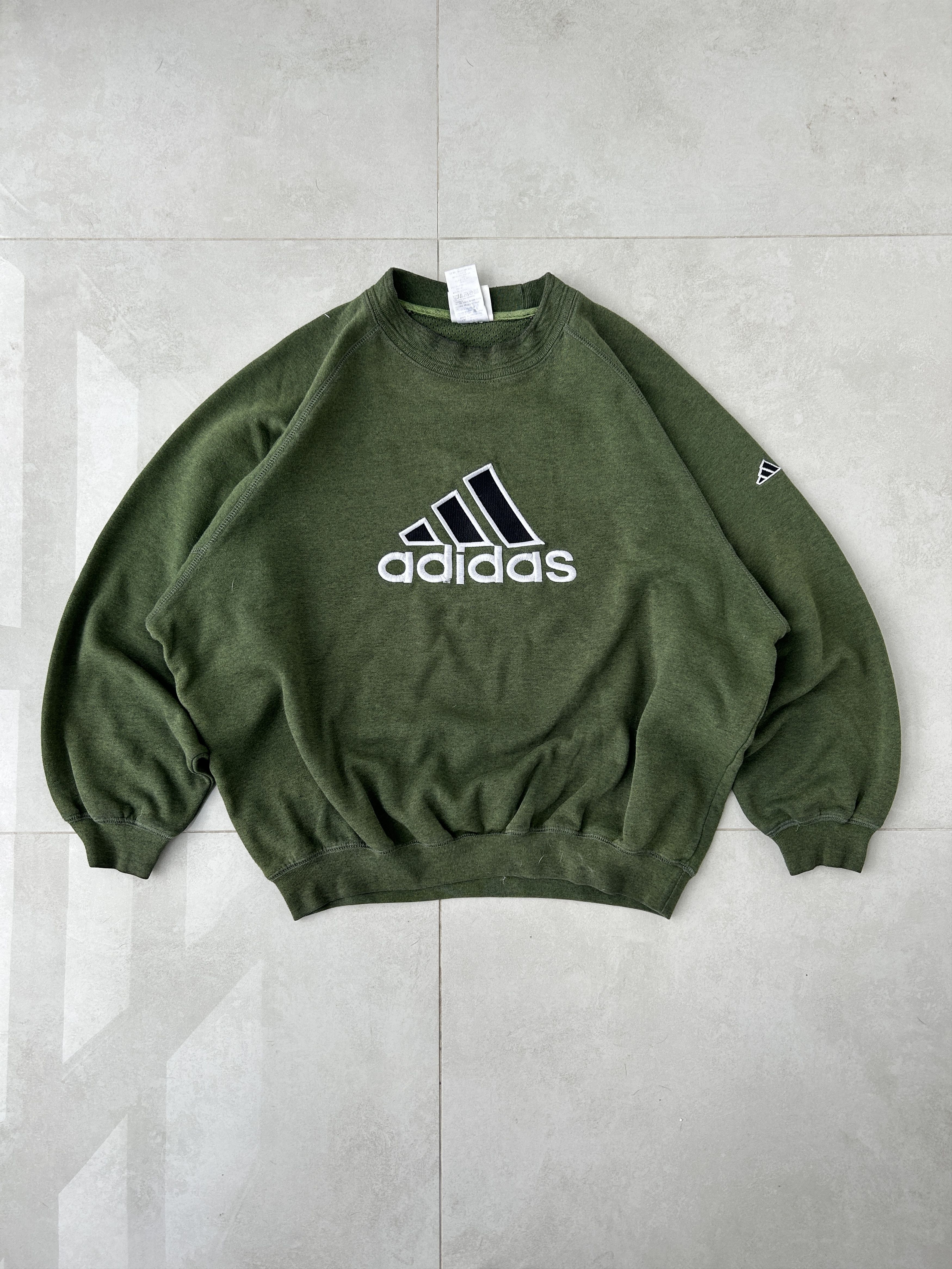 Adidas × Vintage Vintage Adidas Big Logog Hooodie 90s Y2K Streetwear Size US L / EU 52-54 / 3 - 1 Thumbnail