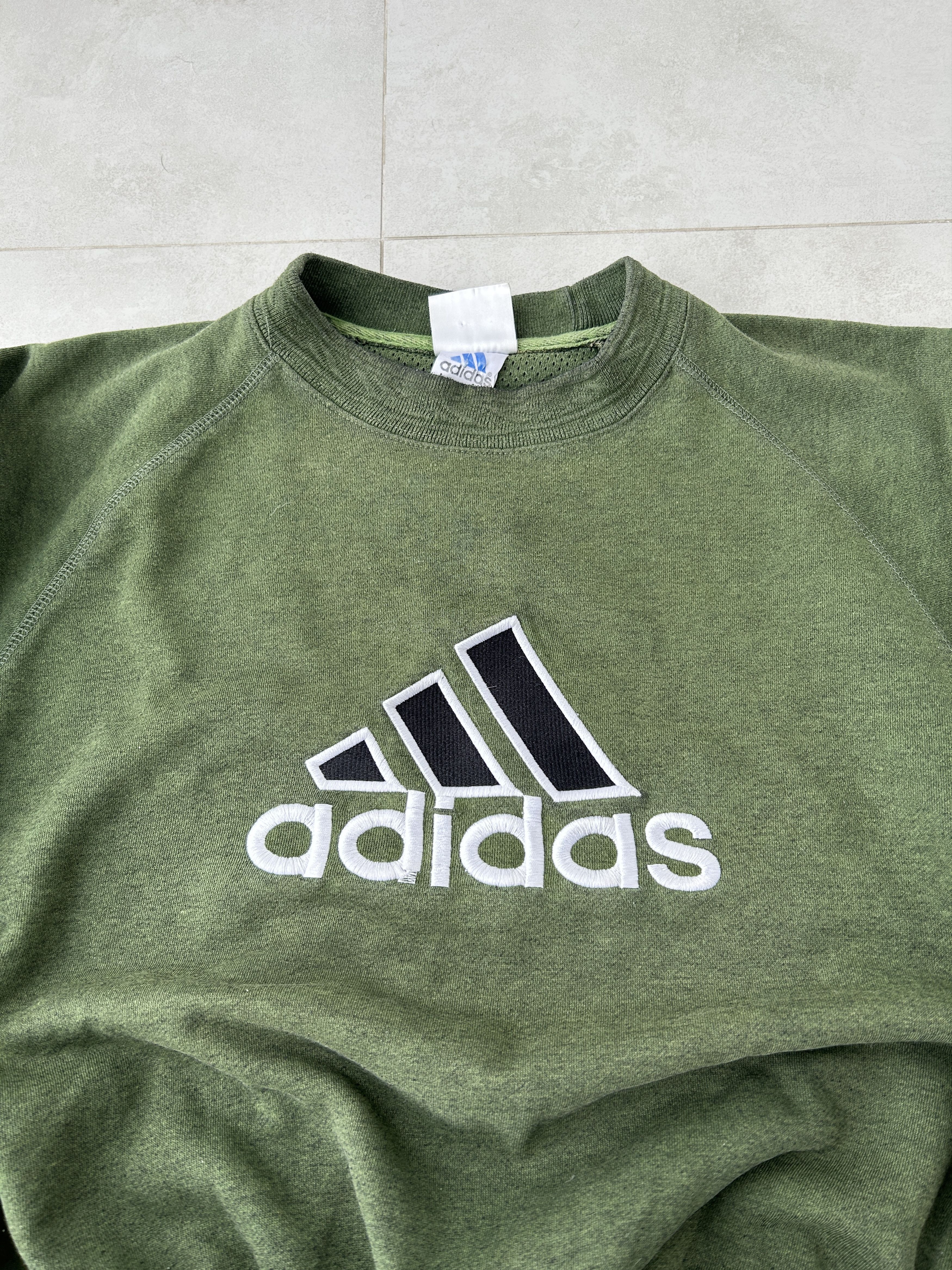 Adidas × Vintage Vintage Adidas Big Logog Hooodie 90s Y2K Streetwear Size US L / EU 52-54 / 3 - 2 Thumbnail