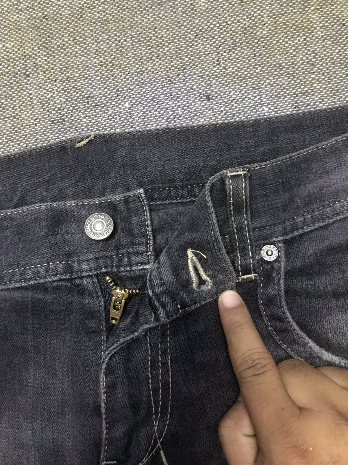 Japanese Brand × PPFM PPFM Skull Logo Denim Size 34x32 Size US 34 / EU 50 - 8 Thumbnail