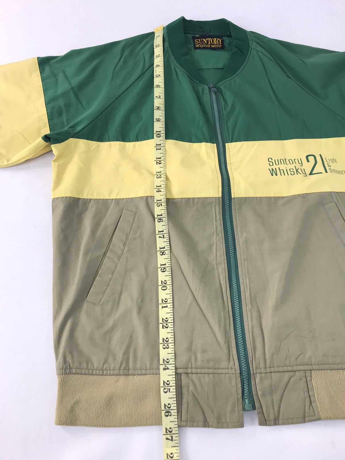 Japanese Brand Suntory Whisky 2 Varsity Jacket Colour Block Design Size US L / EU 52-54 / 3 - 10 Thumbnail