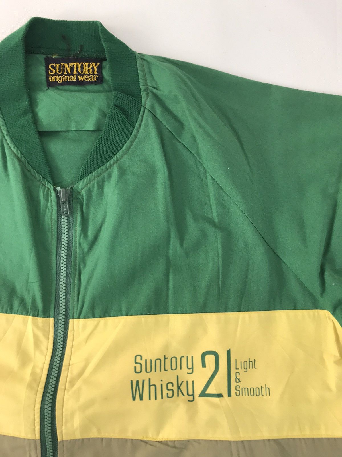 Japanese Brand Suntory Whisky 2 Varsity Jacket Colour Block Design Size US L / EU 52-54 / 3 - 3 Thumbnail
