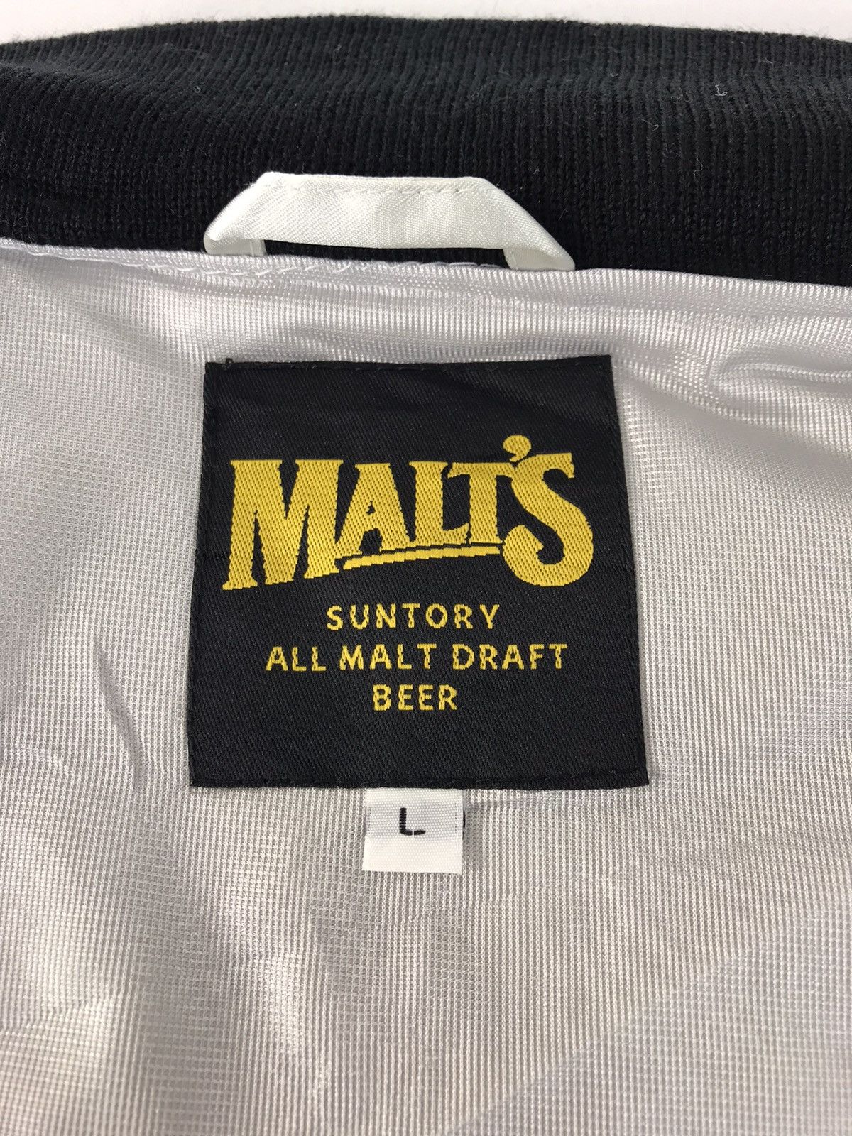 Vintage Suntory Malts Draft Beer Baseball Team Varsity Jacket Design Size US L / EU 52-54 / 3 - 7 Thumbnail