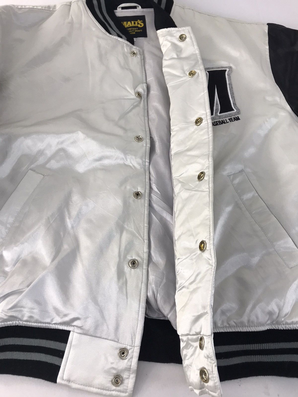 Vintage Suntory Malts Draft Beer Baseball Team Varsity Jacket Design Size US L / EU 52-54 / 3 - 5 Thumbnail