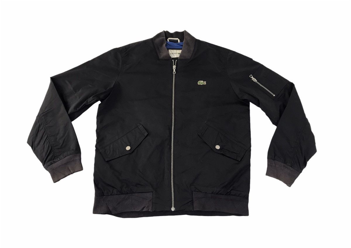 Designer Lacoste Simple Bomber Jacket Embroidery Logo Style Size US L / EU 52-54 / 3 - 1 Thumbnail