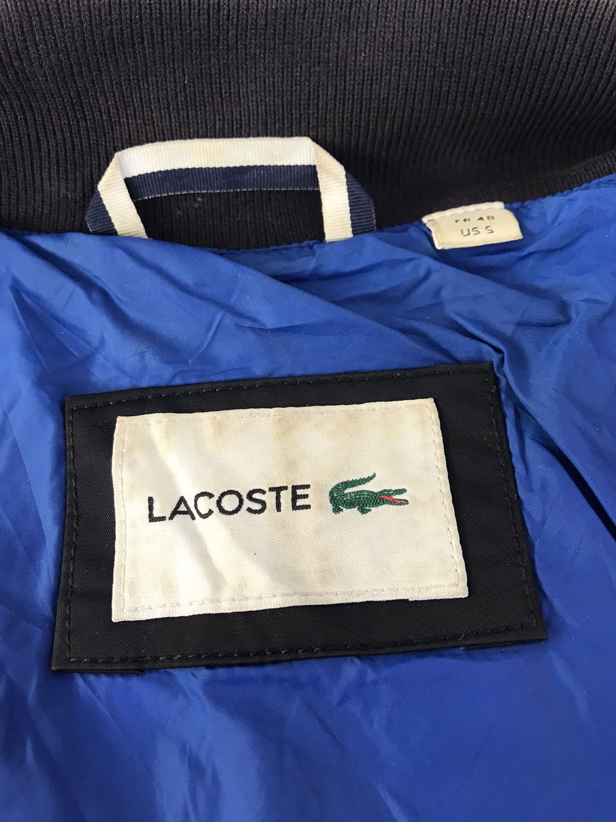 Designer Lacoste Simple Bomber Jacket Embroidery Logo Style Size US L / EU 52-54 / 3 - 6 Thumbnail