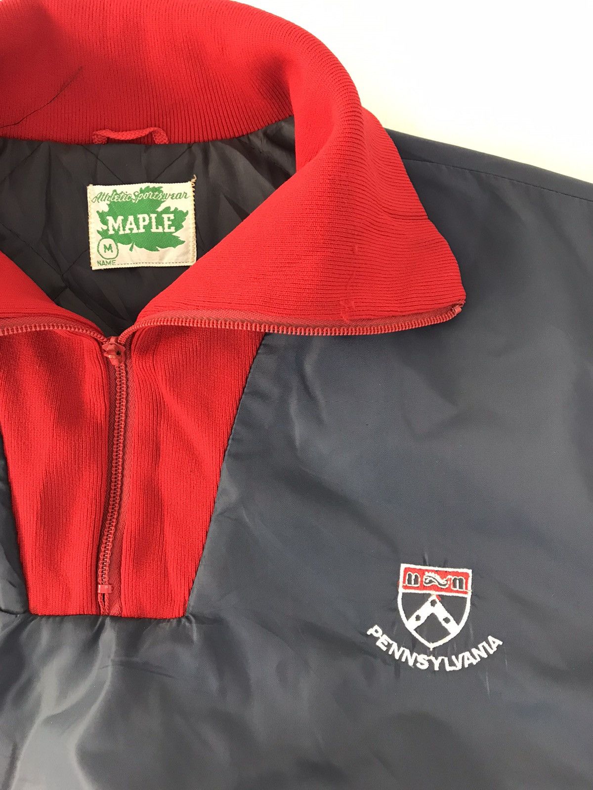Vintage 90s Maple Athletic Sportwear Pennsylvana Varsity Jacket Size US M / EU 48-50 / 2 - 3 Thumbnail