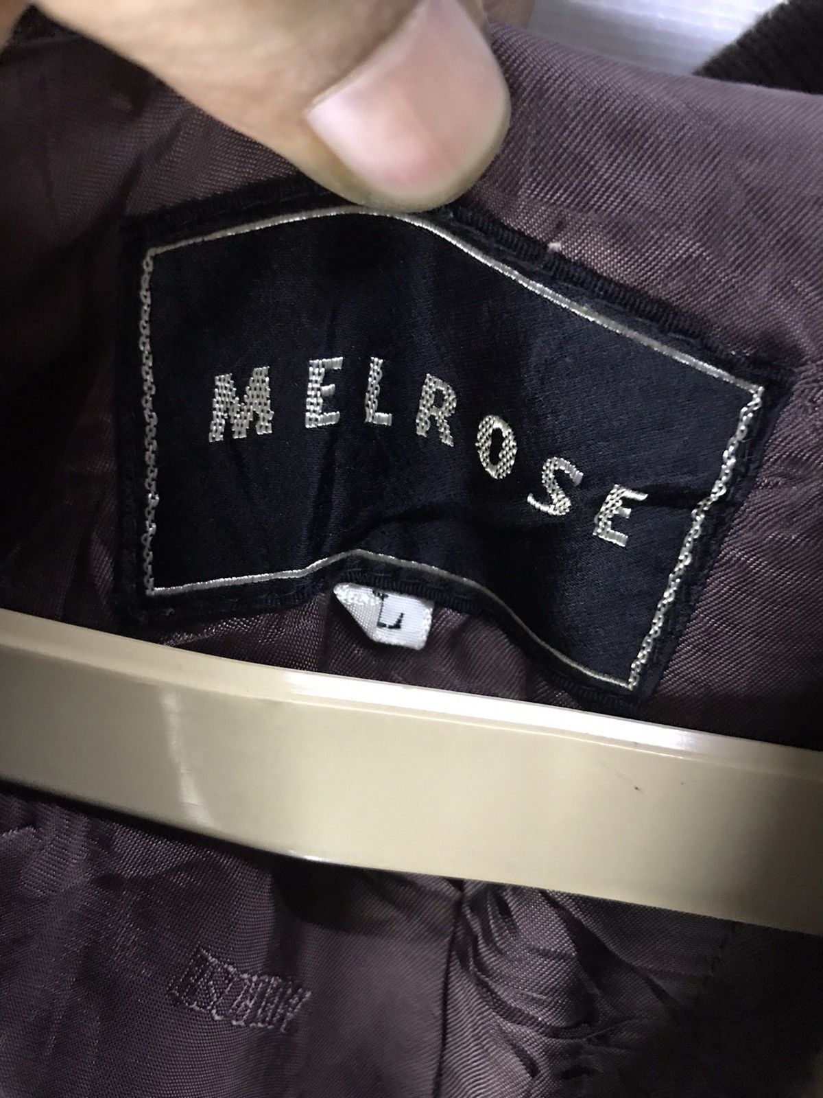 Melrose × Vintage Melrose back embroidered leather zipper jacket Size US L / EU 52-54 / 3 - 3 Thumbnail