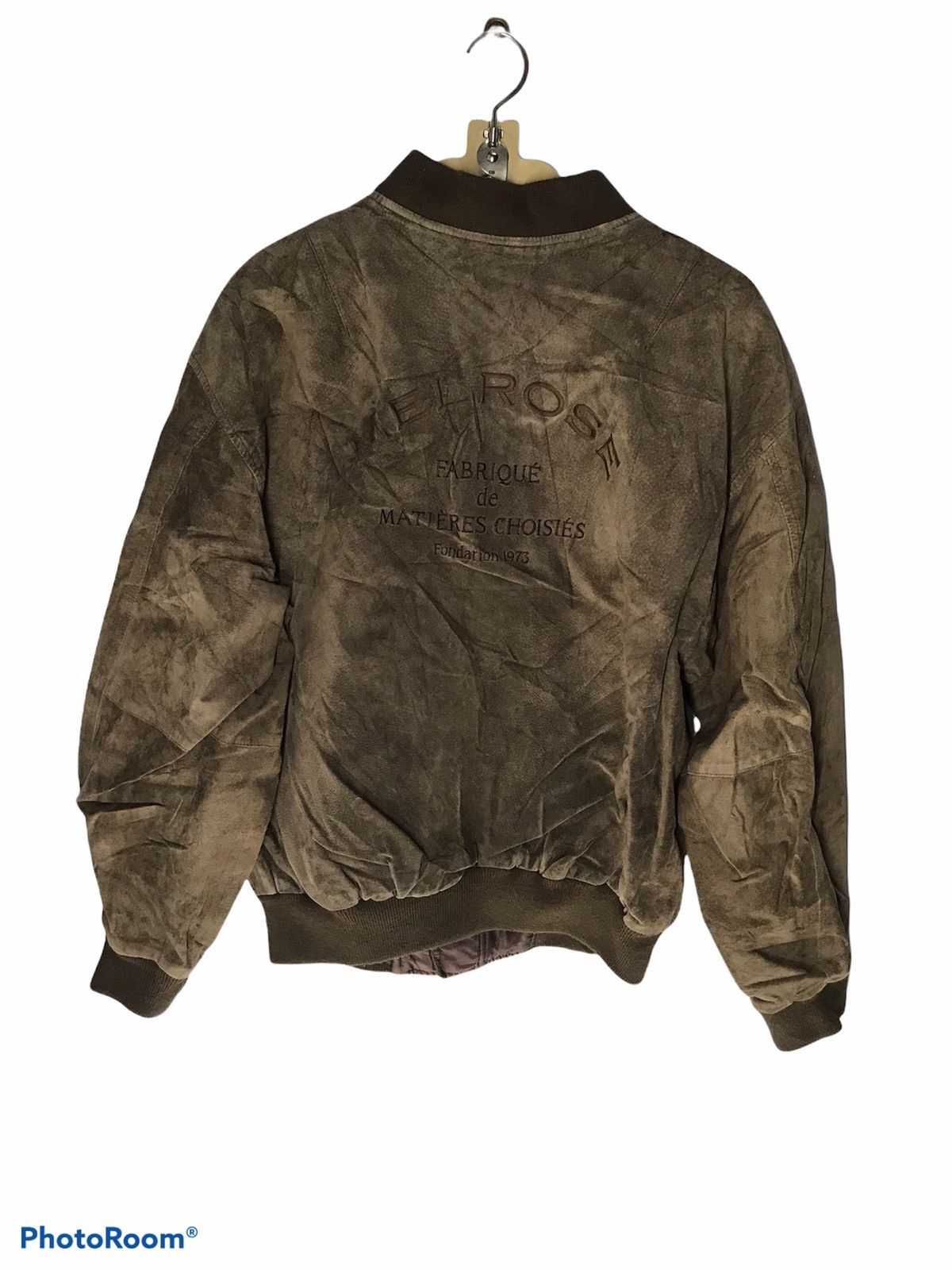 Melrose × Vintage Melrose back embroidered leather zipper jacket Size US L / EU 52-54 / 3 - 2 Thumbnail