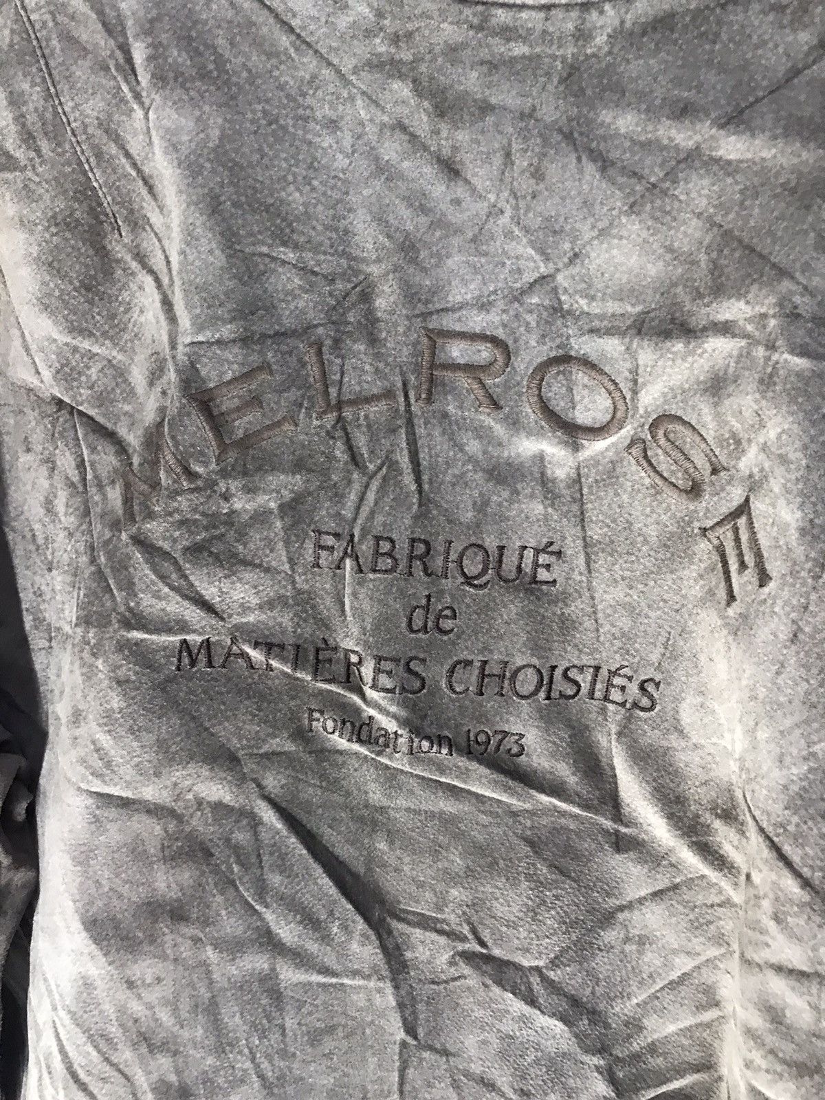 Melrose × Vintage Melrose back embroidered leather zipper jacket Size US L / EU 52-54 / 3 - 6 Thumbnail