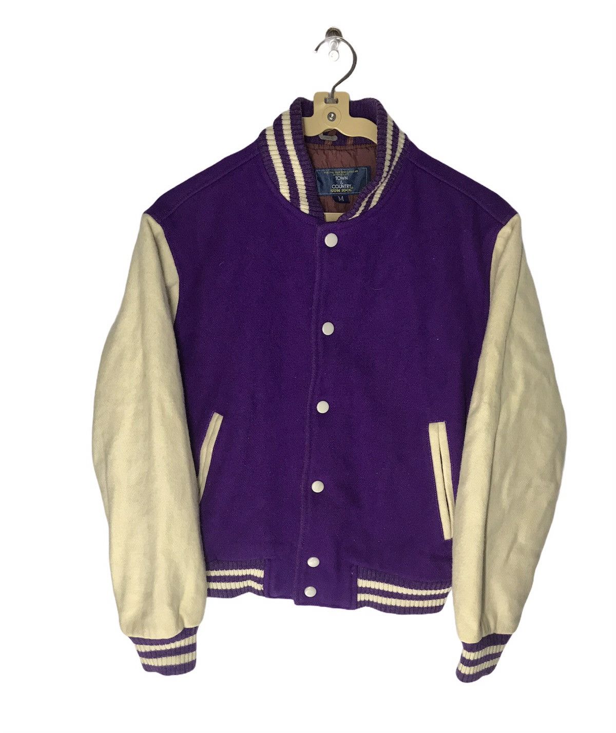 Japanese Brand Varsity wool jacket by town&country Size US S / EU 44-46 / 1 - 1 Thumbnail