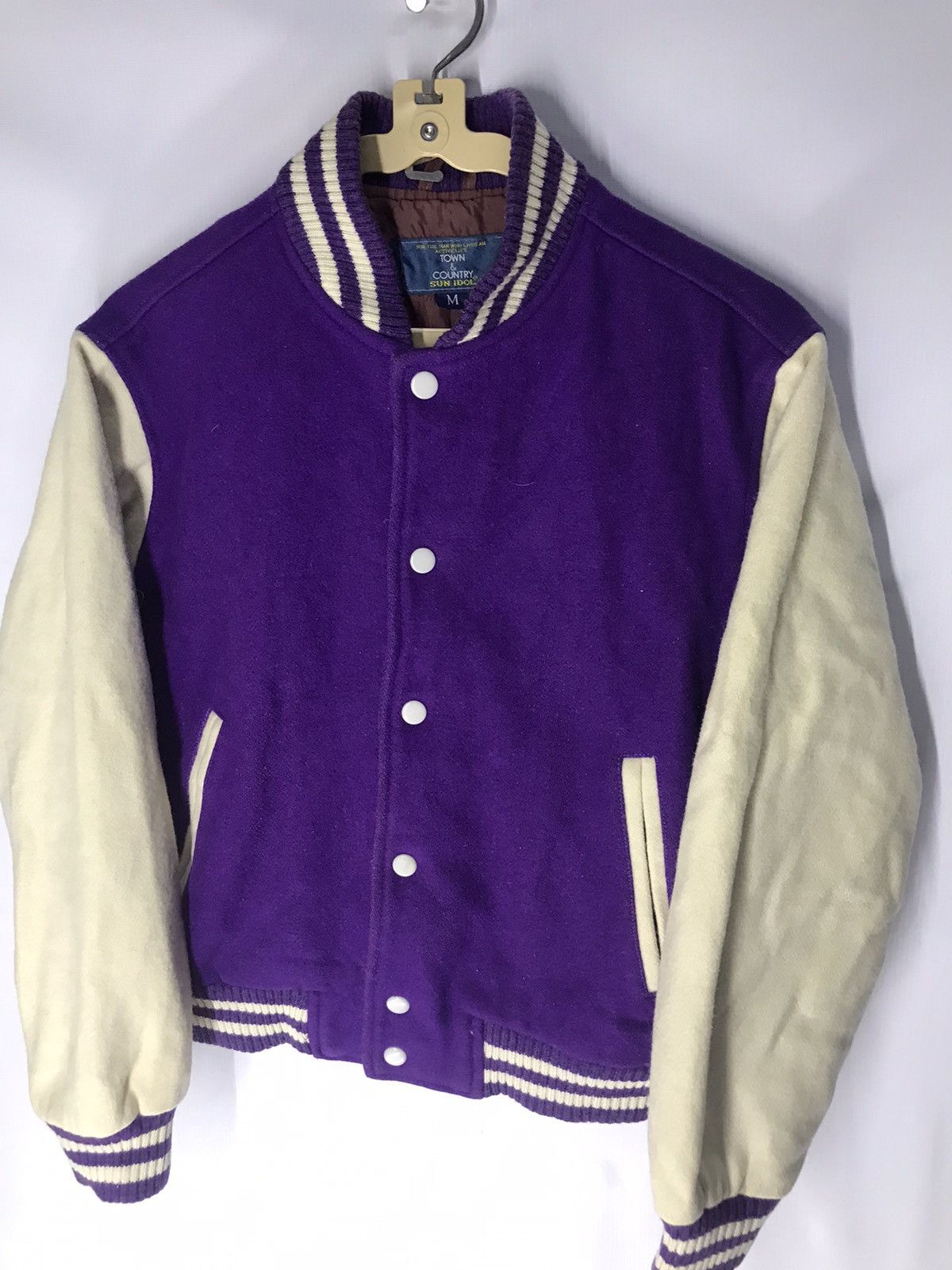 Japanese Brand Varsity wool jacket by town&country Size US S / EU 44-46 / 1 - 4 Thumbnail