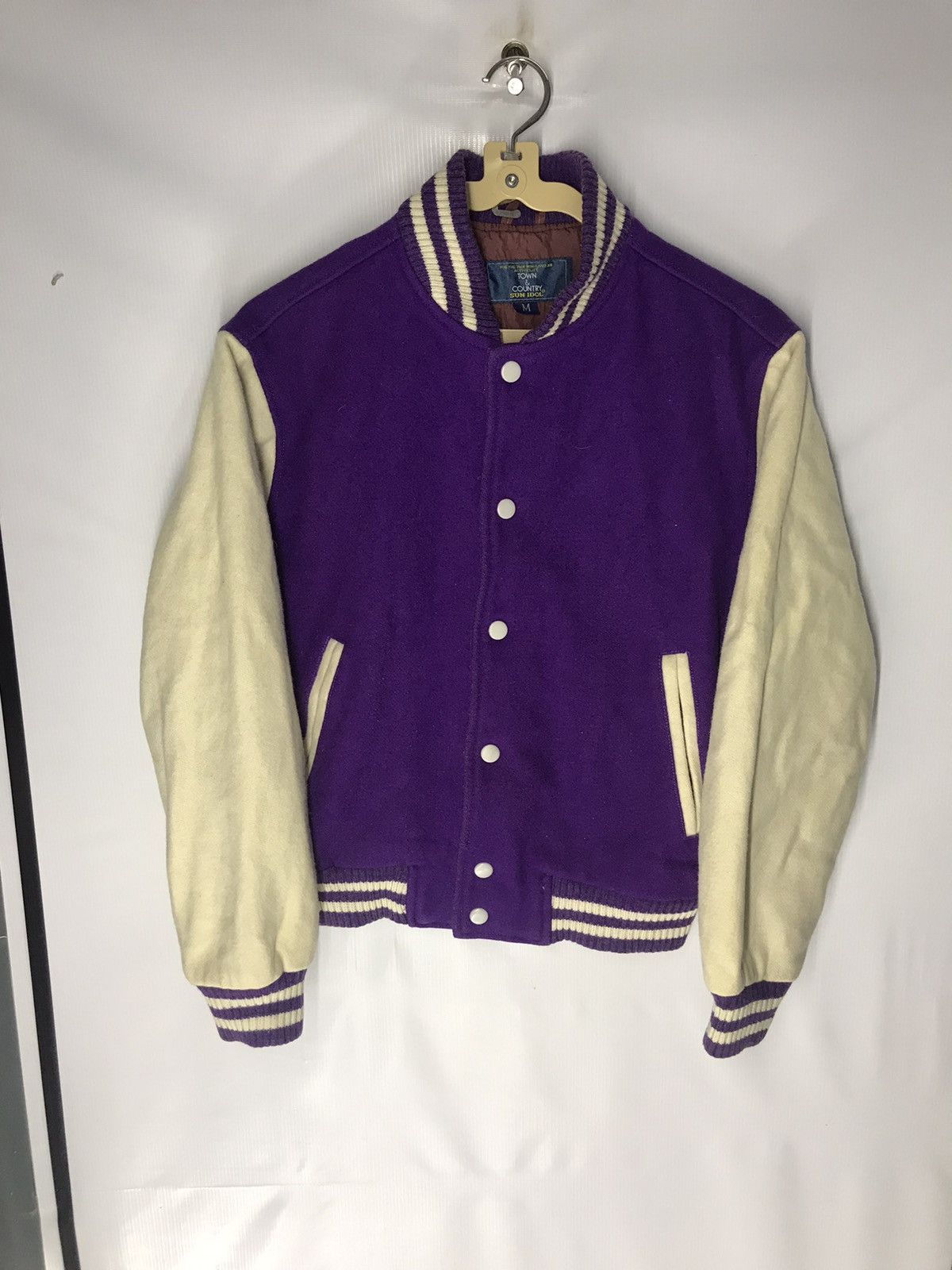 Japanese Brand Varsity wool jacket by town&country Size US S / EU 44-46 / 1 - 6 Thumbnail