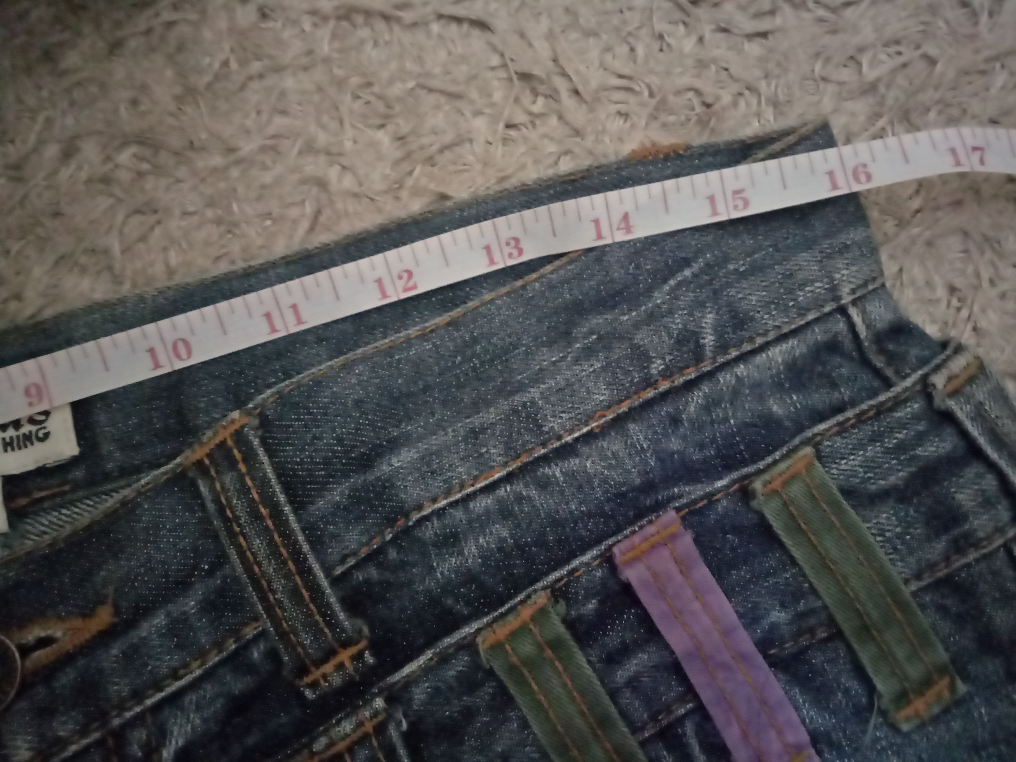 Designer × Japanese Brand Nylaus Jeans Double Waist Lightning Distressed Size US 34 / EU 50 - 7 Thumbnail