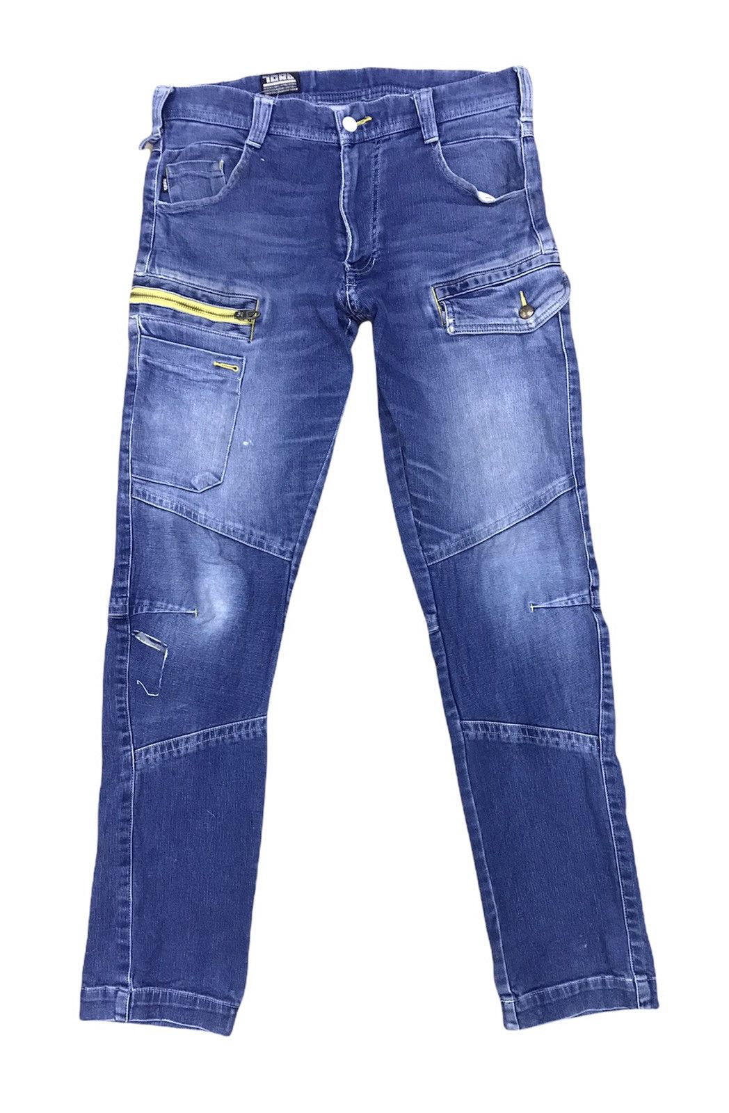 Japanese Brand Toraichi Japan Multi pocket Bike Denim Size 32 Distressed Size US 32 / EU 48 - 1 Thumbnail