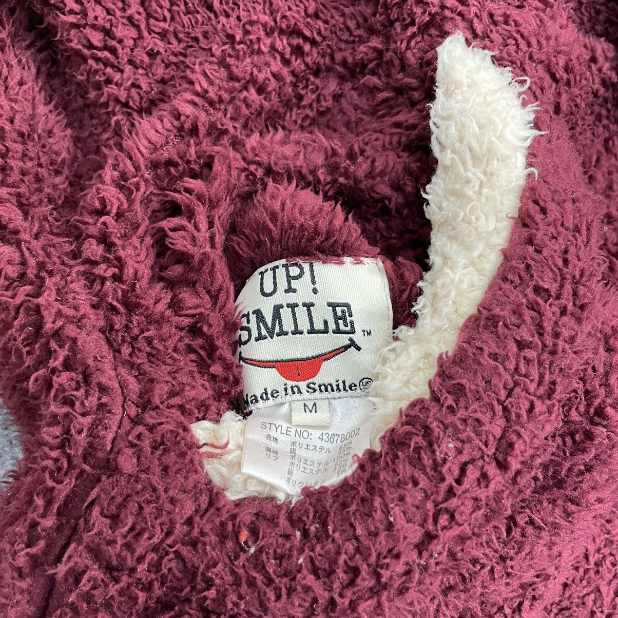 Japanese Brand × Vintage Up Smile Fleece Sherpa Reversible Varsity Jacket Size US M / EU 48-50 / 2 - 10 Thumbnail