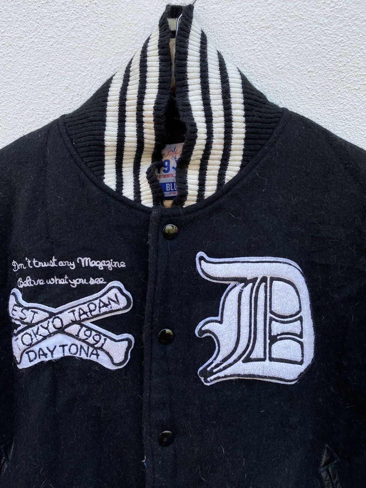 Daytona Vintage Rare Daytona Racing Embroidery Varsity jacket Size US M / EU 48-50 / 2 - 5 Thumbnail
