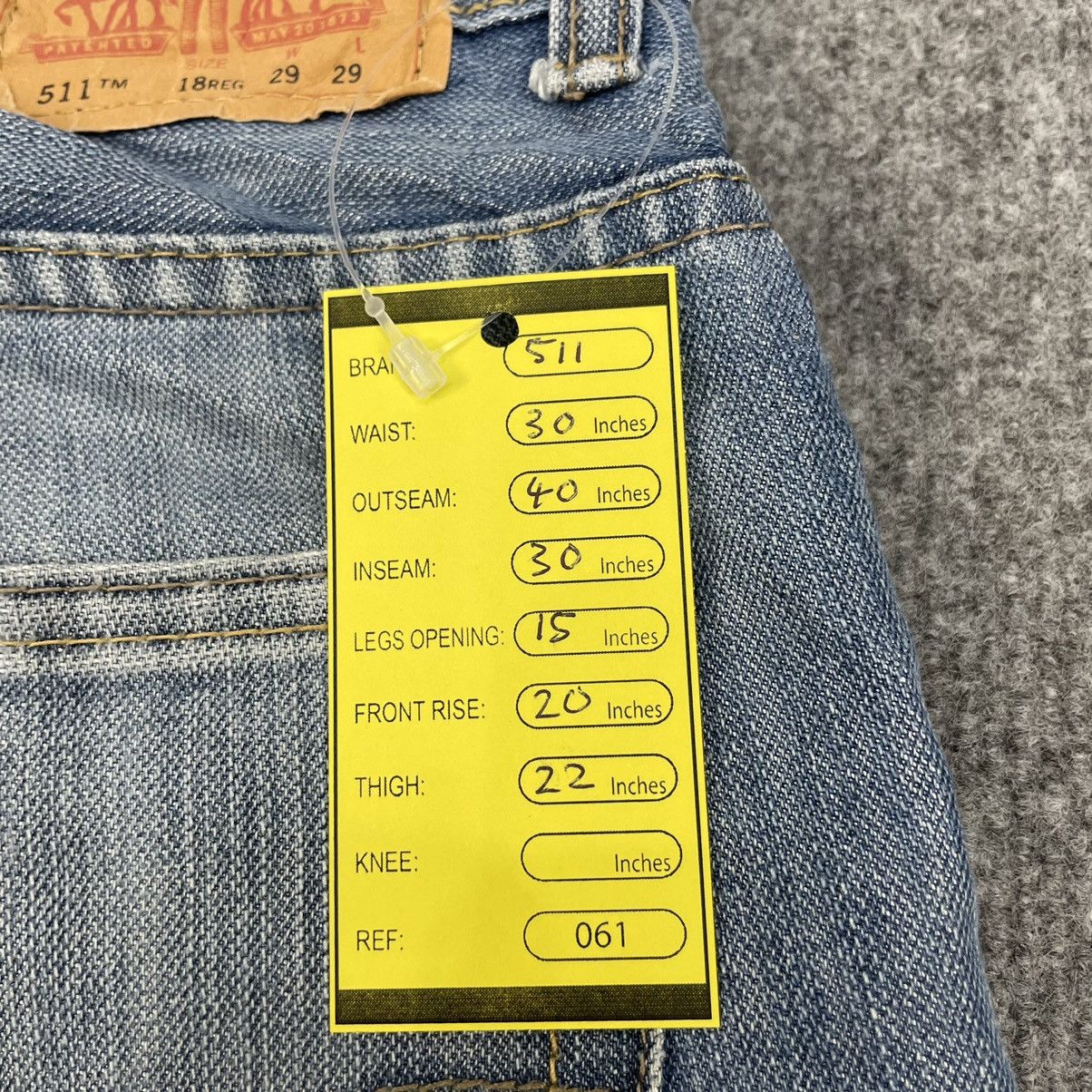 Levi's × Vintage Vintage Levi's 511 Distressed Light Wash Slim Fit -wc061 Size US 30 / EU 46 - 10 Thumbnail
