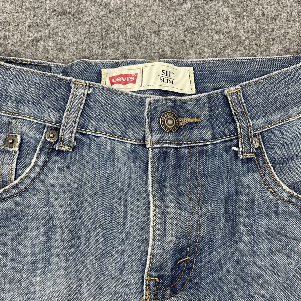 Levi's × Vintage Vintage Levi's 511 Distressed Light Wash Slim Fit -wc061 Size US 30 / EU 46 - 5 Thumbnail