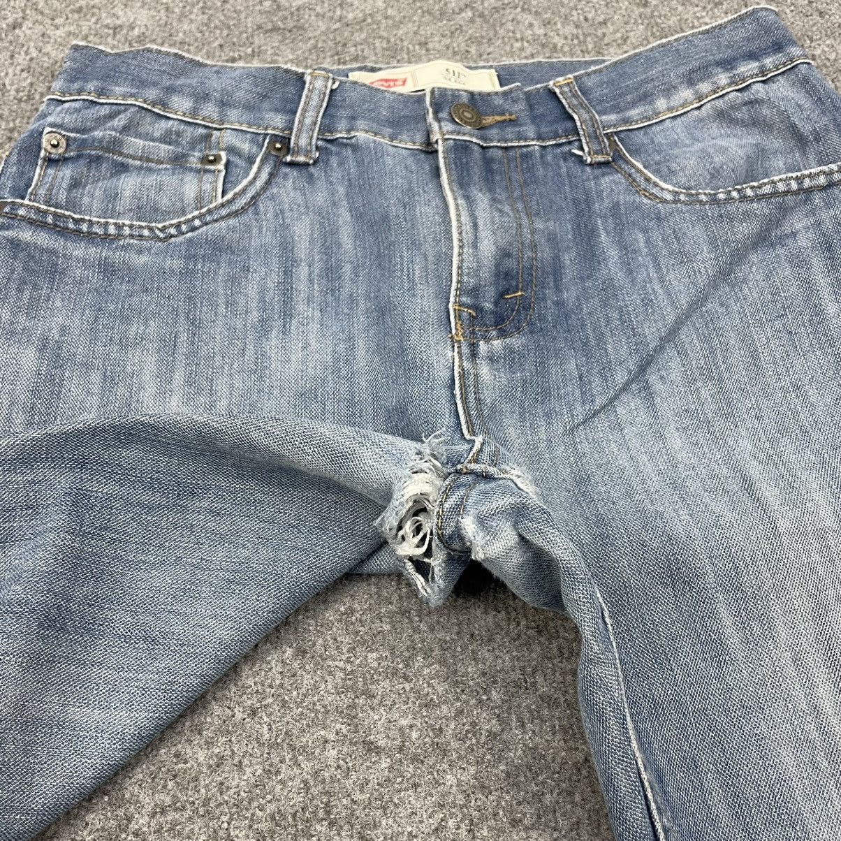 Levi's × Vintage Vintage Levi's 511 Distressed Light Wash Slim Fit -wc061 Size US 30 / EU 46 - 4 Thumbnail