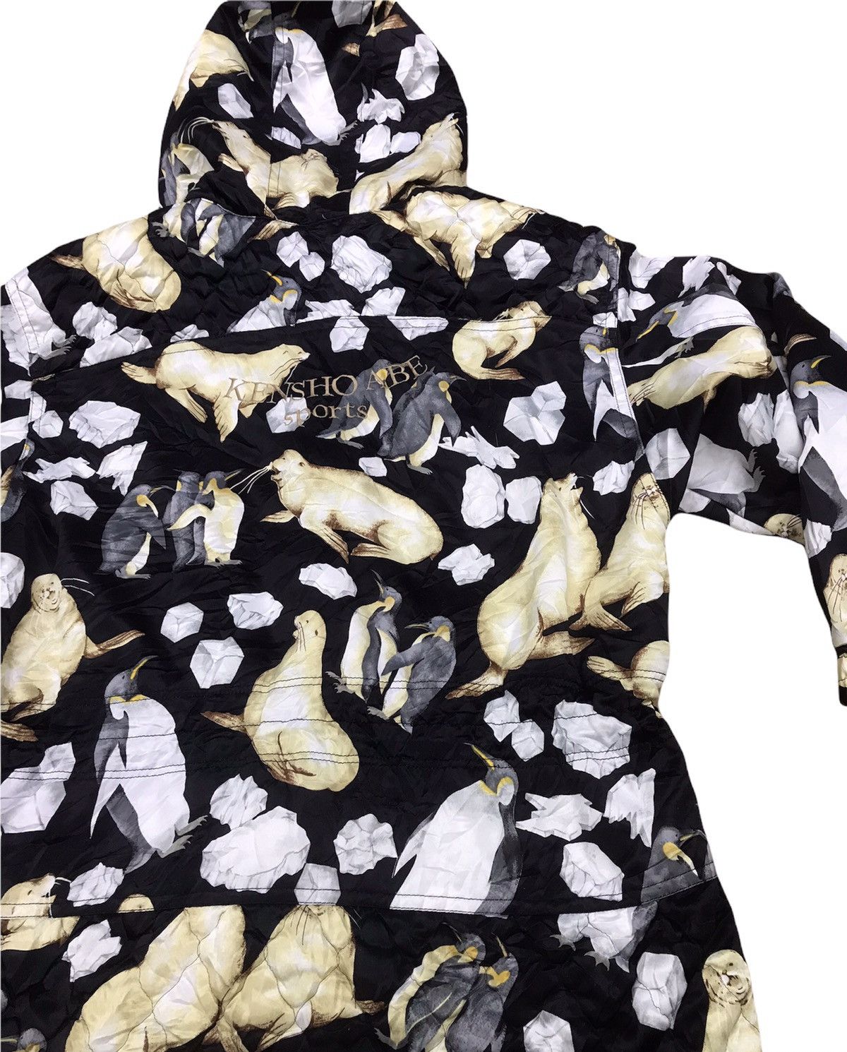Japanese Brand × Kensho Abe × Vintage Kensho Abe Winter Animal Over Print Puffer Hoodie Jacket Size US M / EU 48-50 / 2 - 6 Thumbnail