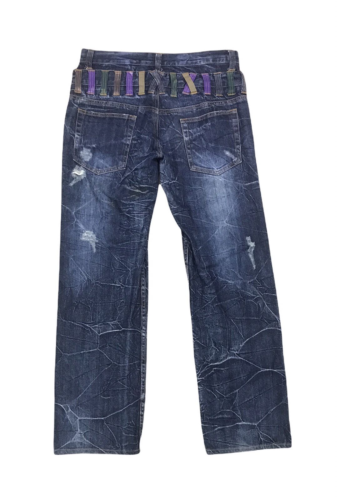 Japanese Brand Limited Design 🔥 Nylaus Double Waist Denim Size 32 Size US 32 / EU 48 - 2 Thumbnail