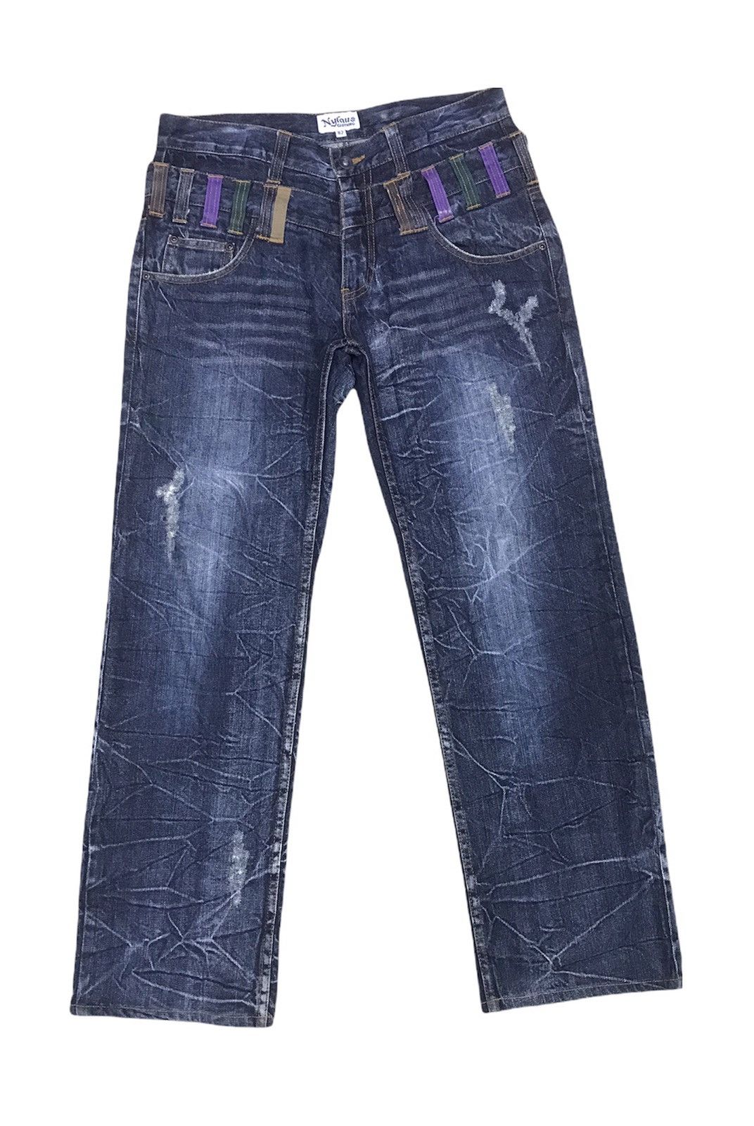 Japanese Brand Limited Design 🔥 Nylaus Double Waist Denim Size 32 Size US 32 / EU 48 - 1 Thumbnail