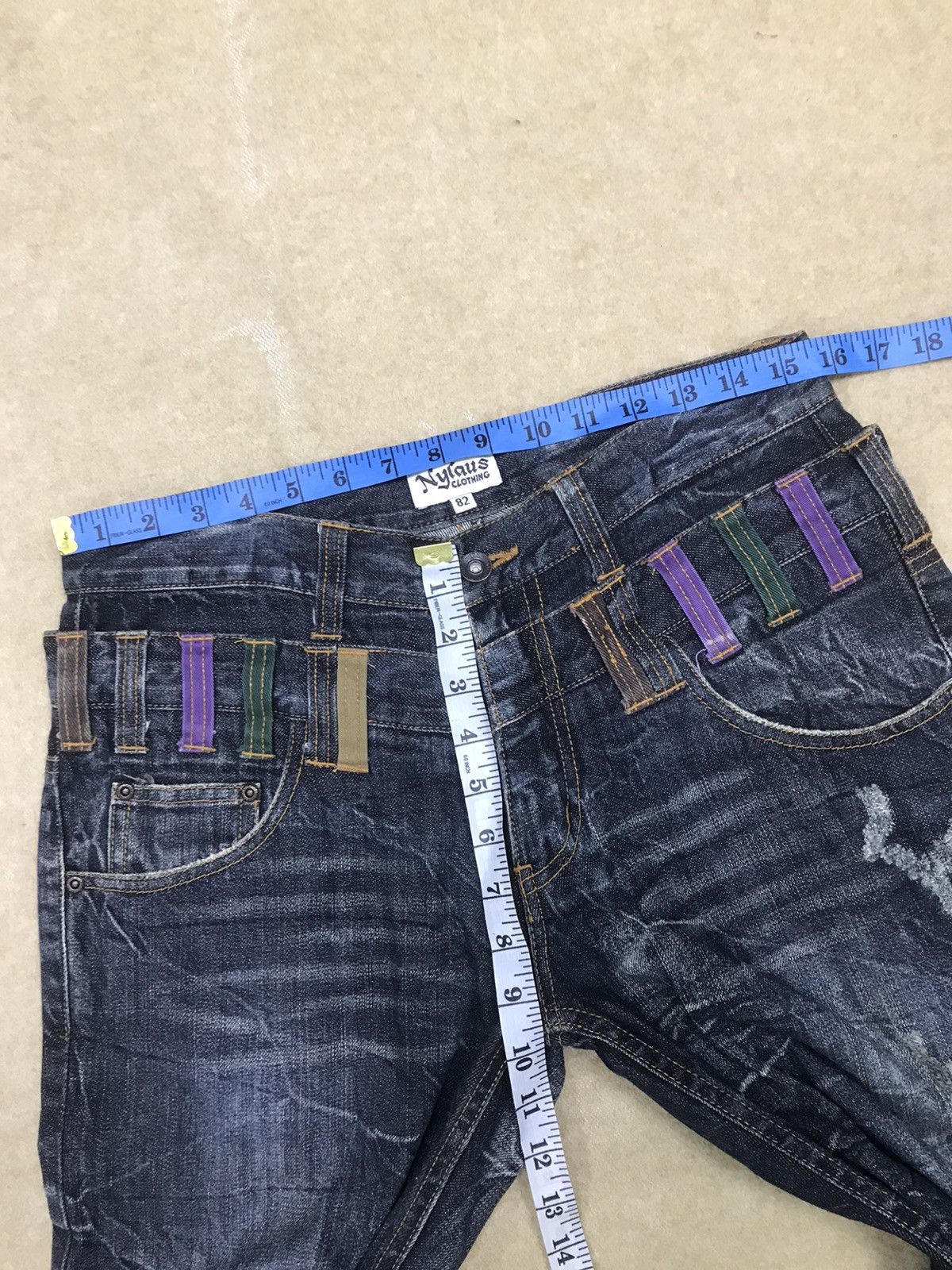 Japanese Brand Limited Design 🔥 Nylaus Double Waist Denim Size 32 Size US 32 / EU 48 - 11 Thumbnail