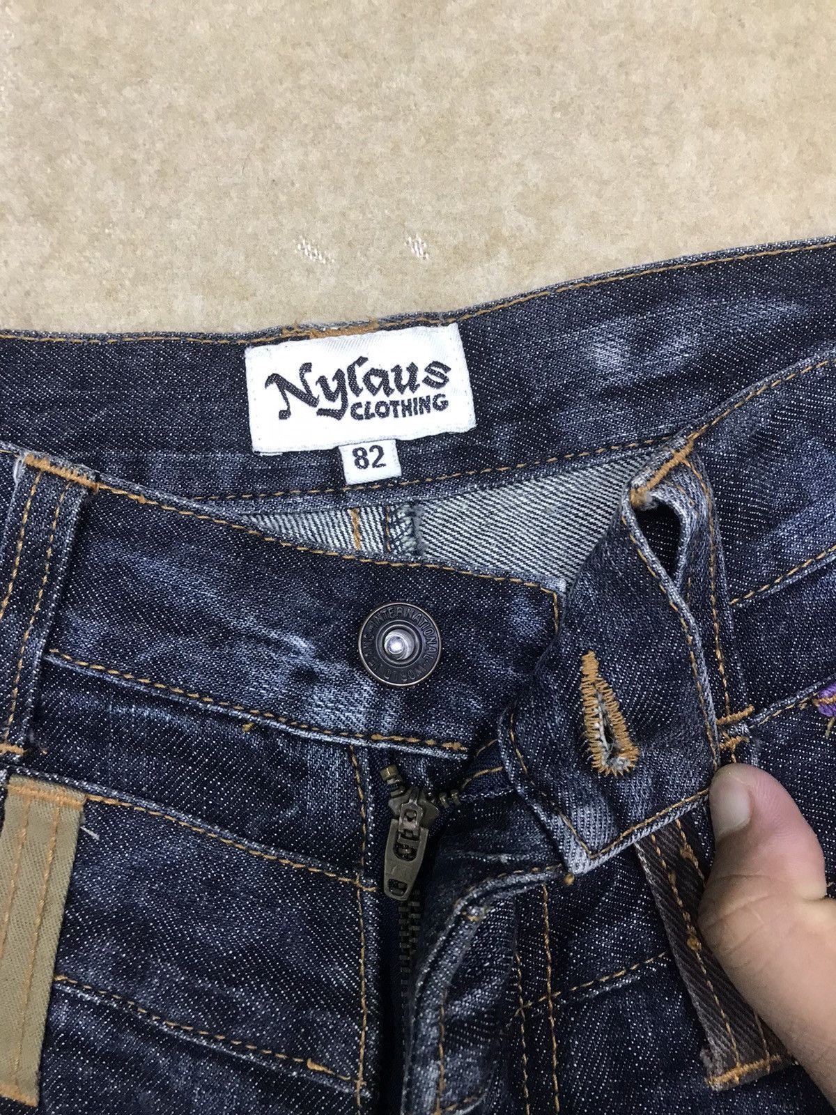 Japanese Brand Limited Design 🔥 Nylaus Double Waist Denim Size 32 Size US 32 / EU 48 - 9 Thumbnail