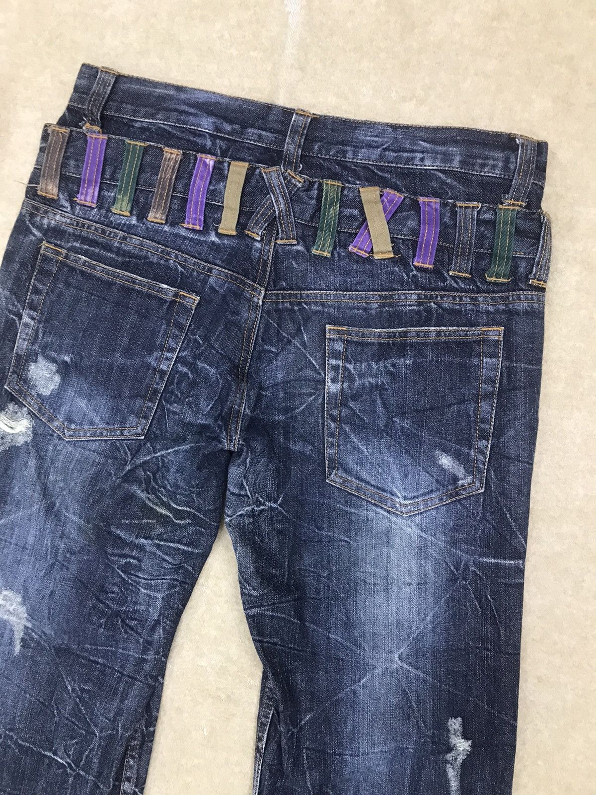 Japanese Brand Limited Design 🔥 Nylaus Double Waist Denim Size 32 Size US 32 / EU 48 - 4 Thumbnail