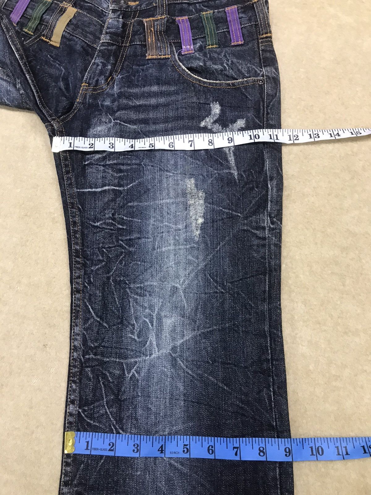 Japanese Brand Limited Design 🔥 Nylaus Double Waist Denim Size 32 Size US 32 / EU 48 - 12 Thumbnail