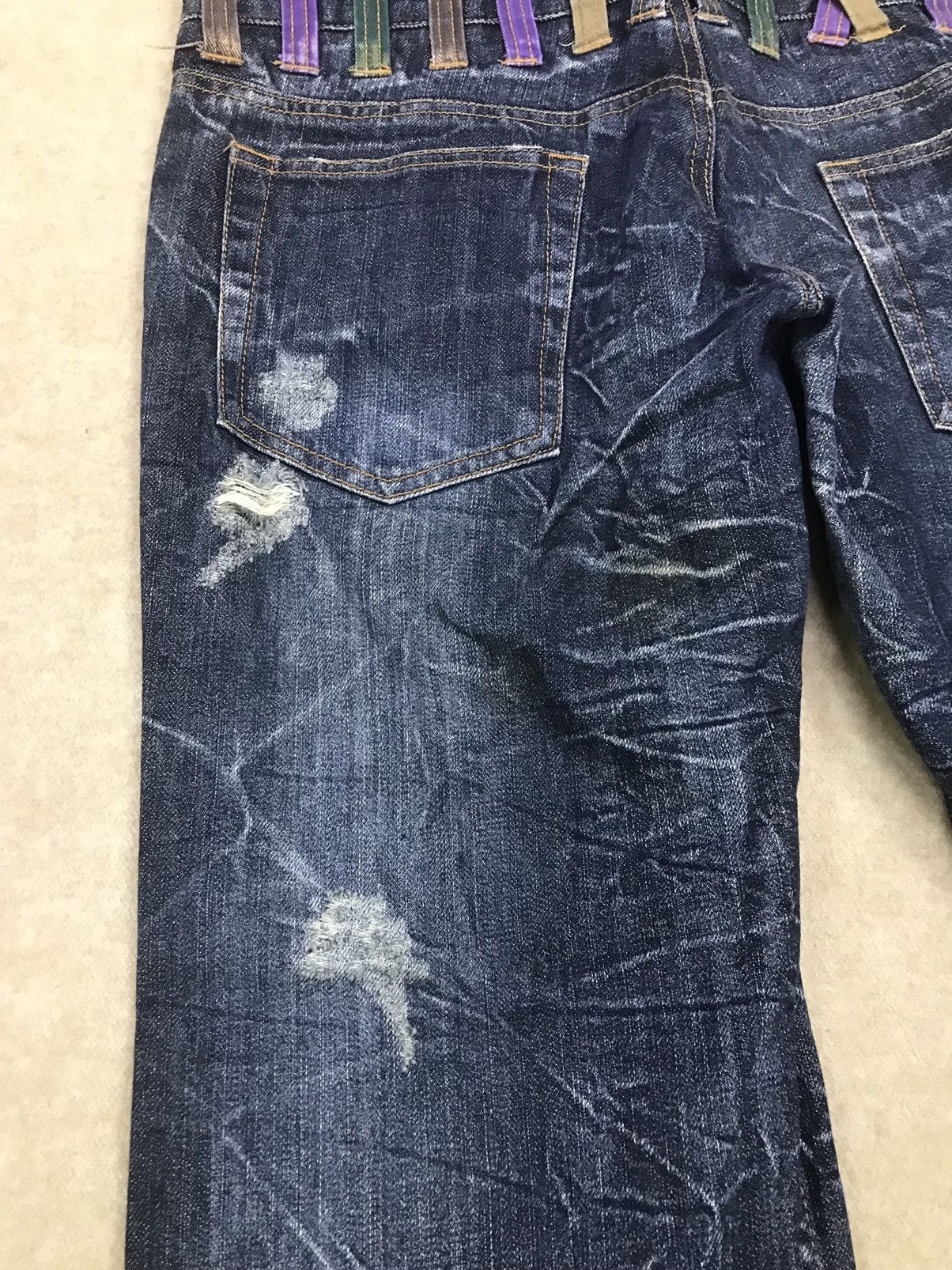 Japanese Brand Limited Design 🔥 Nylaus Double Waist Denim Size 32 Size US 32 / EU 48 - 5 Thumbnail