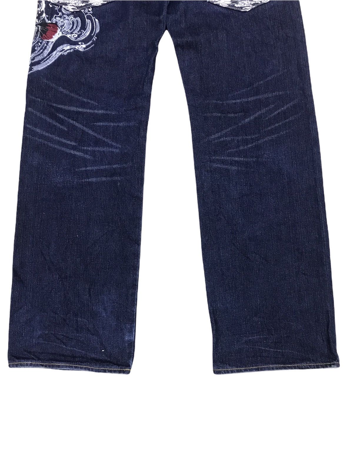 Japanese Brand Koi Fish Multi Pocket Denim Size 29x32 Size US 29 - 3 Thumbnail