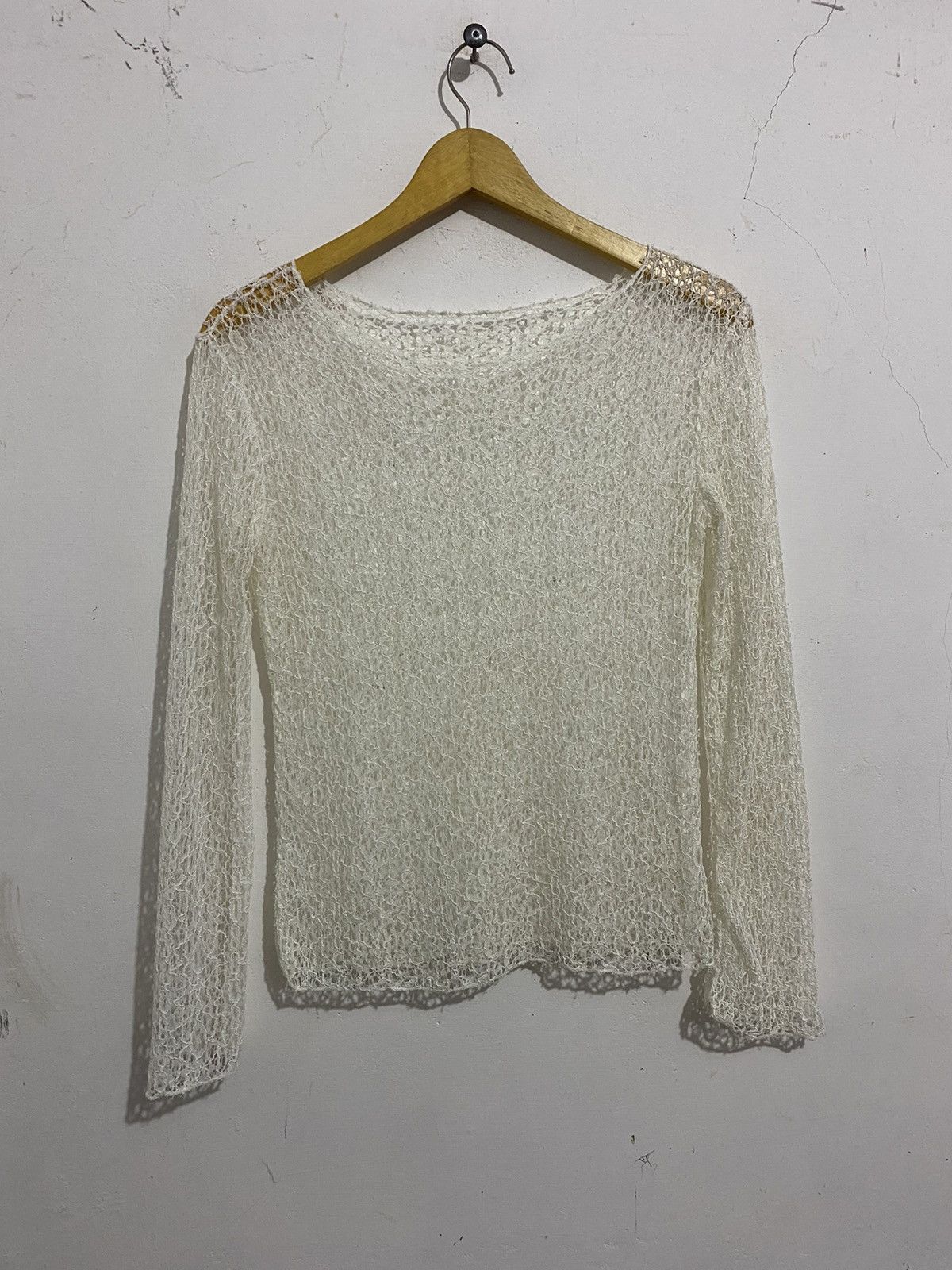 Japanese Brand Uknown Knitted Meshtop Grunge