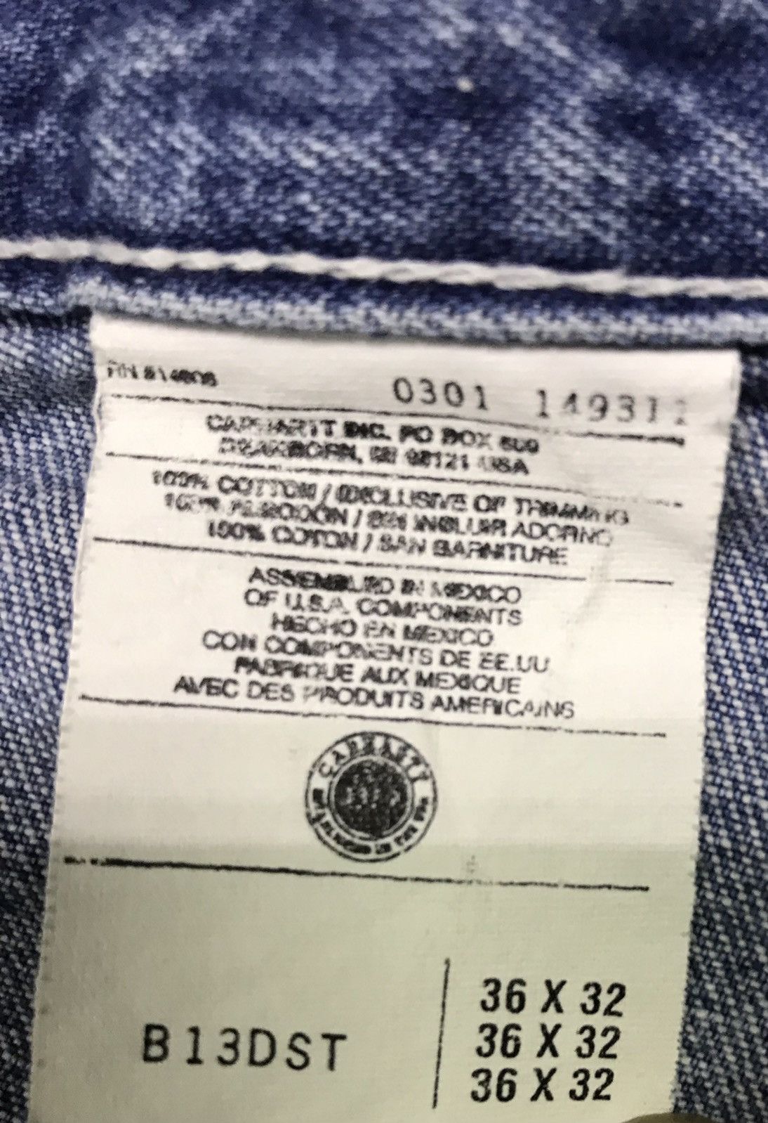 Carhartt × Vintage Vintage Carhartt Workwear Denim Size 36x31 Size US 36 / EU 52 - 9 Thumbnail
