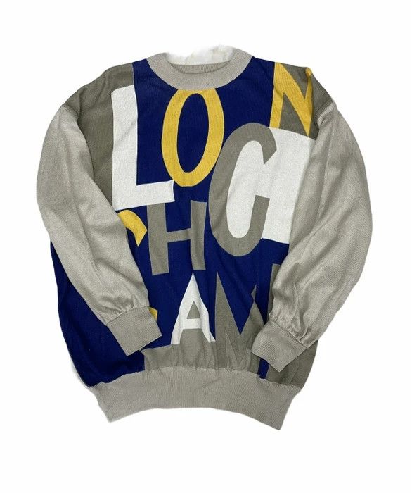 image of Italian Designers x Longchamp Spellout Logo Knitwear in Mix, Men's (Size Large)