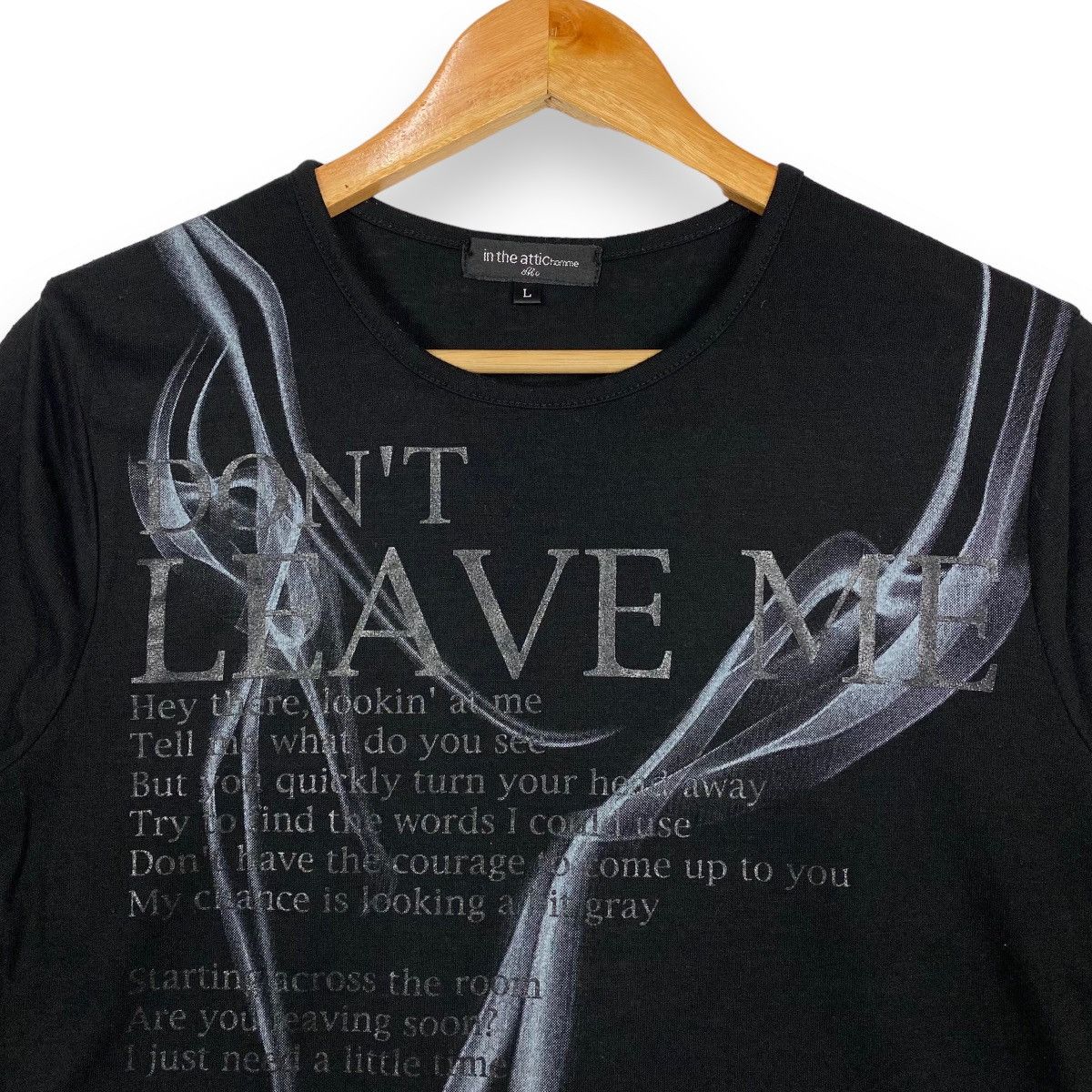 In The Attic × Japanese Brand IN THE ATTIC HOMME POEM T SHIRT Size L / US 10 / IT 46 - 2 Thumbnail