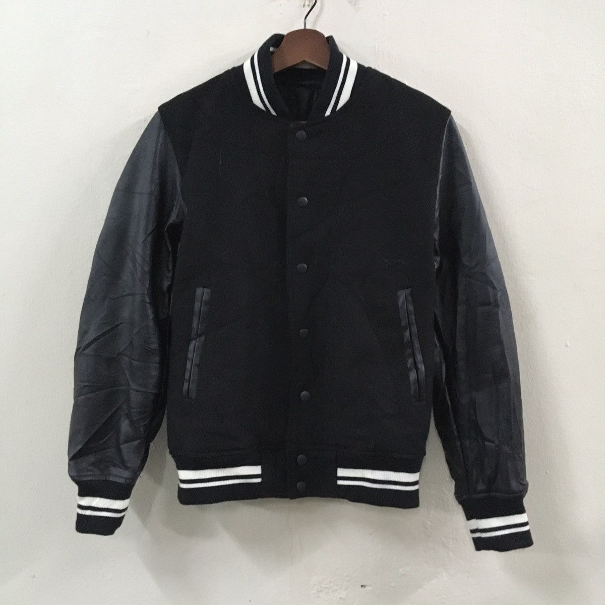 Japanese Brand Japanese Brand Varsity Leather Sleeve Size US M / EU 48-50 / 2 - 1 Thumbnail