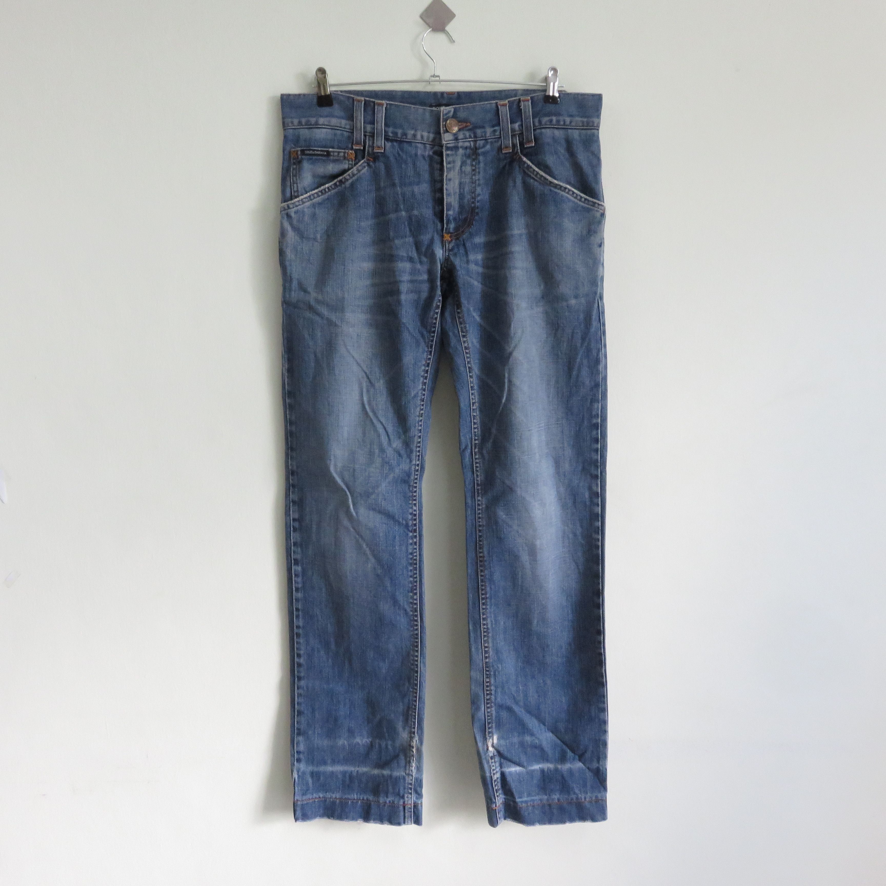 Dolce & Gabbana × Vintage Dolce & Gabbana 14 Classic Vintage Lampo Denim Jeans Size US 34 / EU 50 - 1 Thumbnail