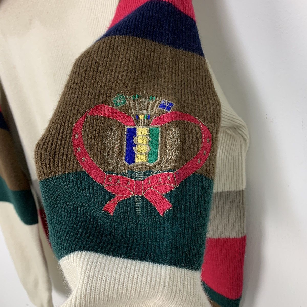 Aran Isles Knitwear × Designer SAINT JOIE Pullover Pure Knitwear Collar Sweatshirt Sweater Size US M / EU 48-50 / 2 - 7 Thumbnail