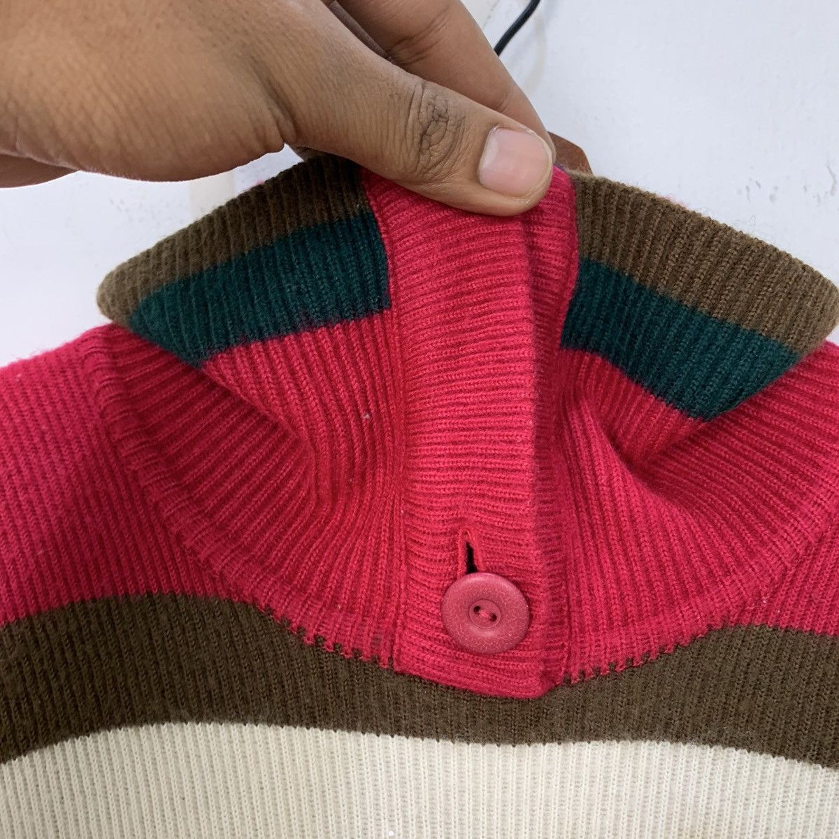 Aran Isles Knitwear × Designer SAINT JOIE Pullover Pure Knitwear Collar Sweatshirt Sweater Size US M / EU 48-50 / 2 - 10 Thumbnail