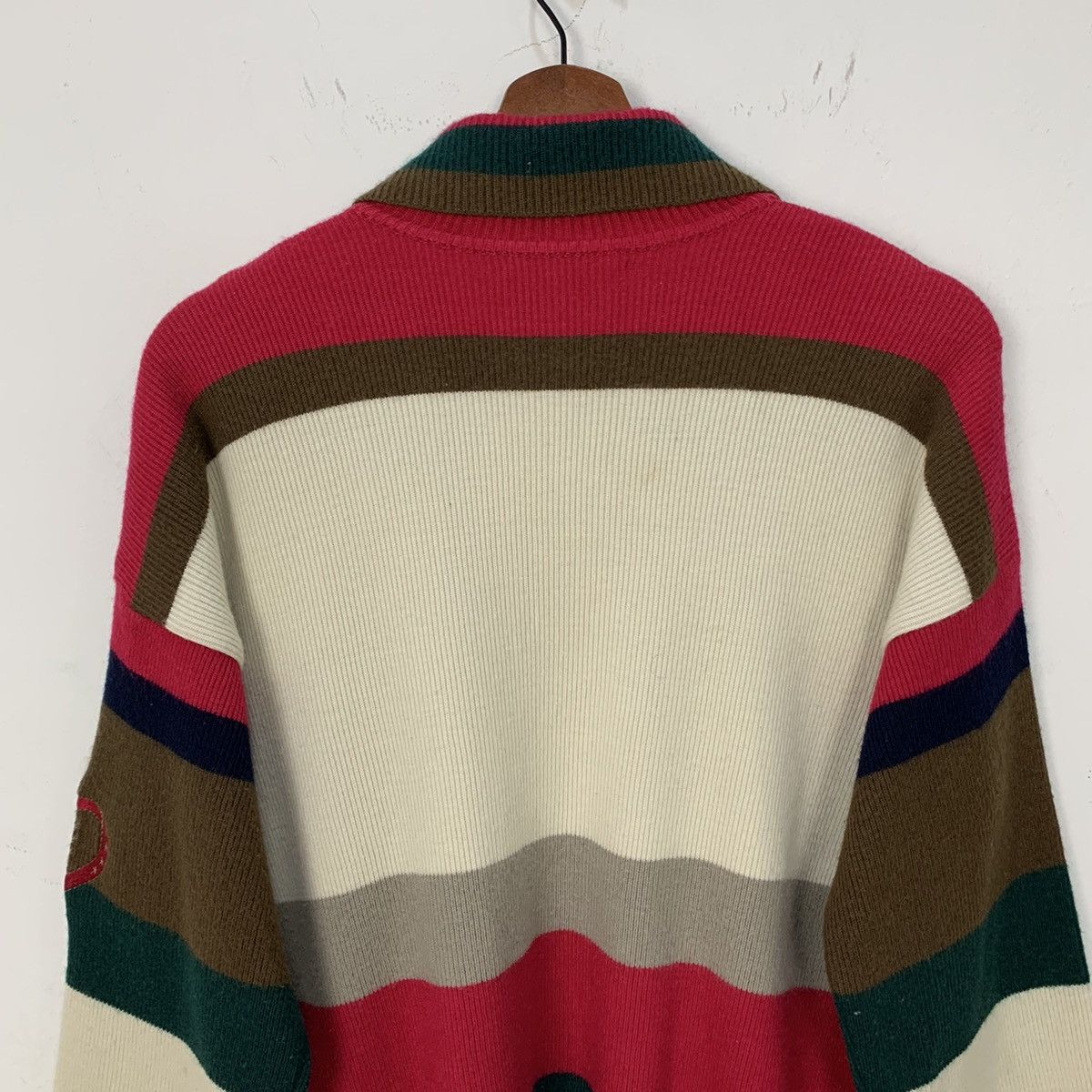 Aran Isles Knitwear × Designer SAINT JOIE Pullover Pure Knitwear Collar Sweatshirt Sweater Size US M / EU 48-50 / 2 - 11 Thumbnail