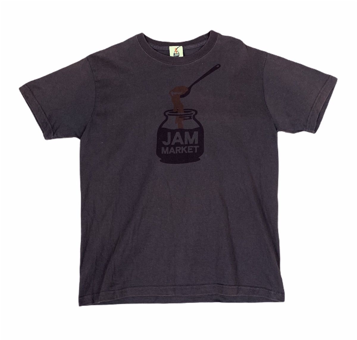 Jam Home Made × Japanese Brand JAM MARKET Vntg Honey Bottle Big Logo Graphic Summer Tshirt Size US S / EU 44-46 / 1 - 1 Thumbnail