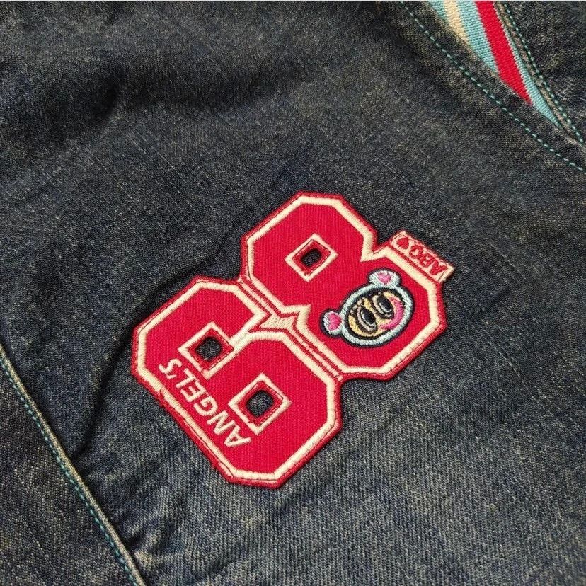 Vintage Angel Blue Zipper Denim Jacket