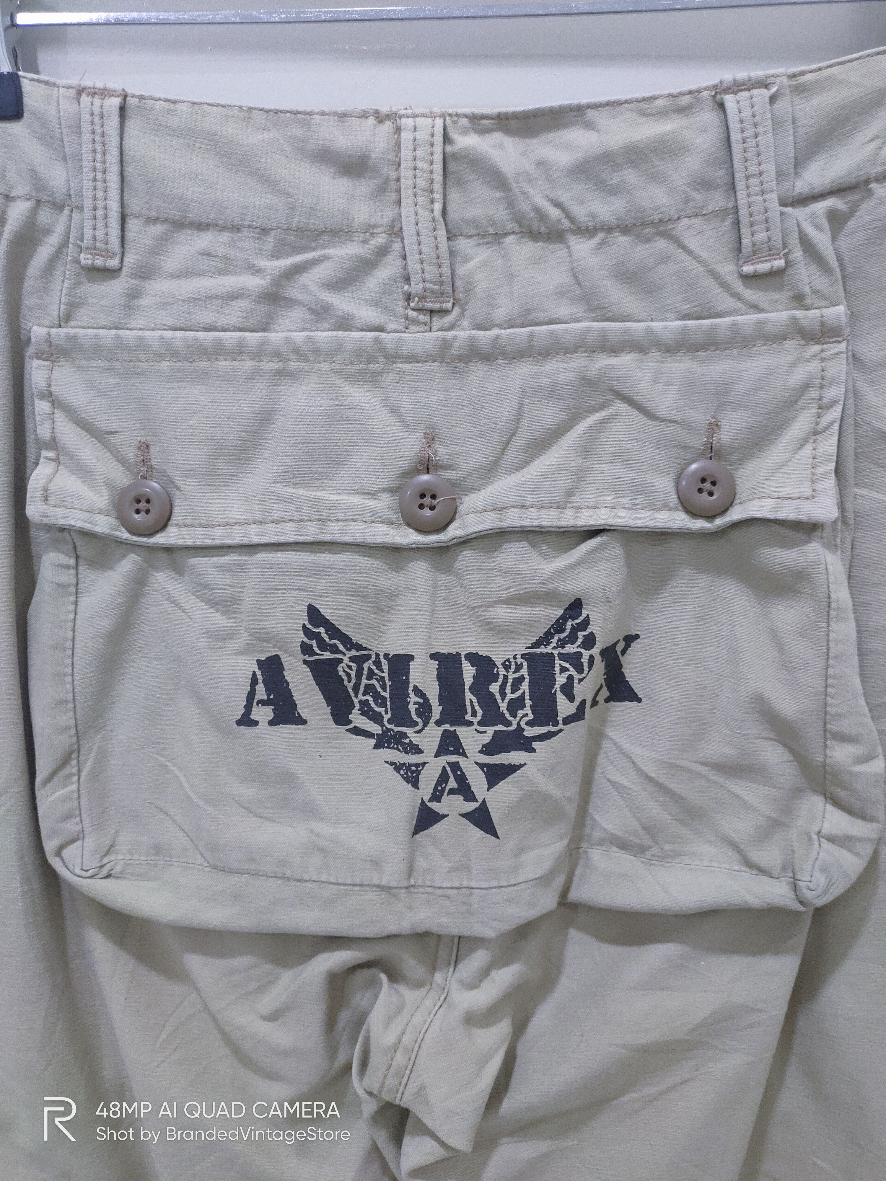 Avirex Rare AVIREX Flight Parachute US Air Force Cargo Monkey Pant Size US 33 - 12 Thumbnail