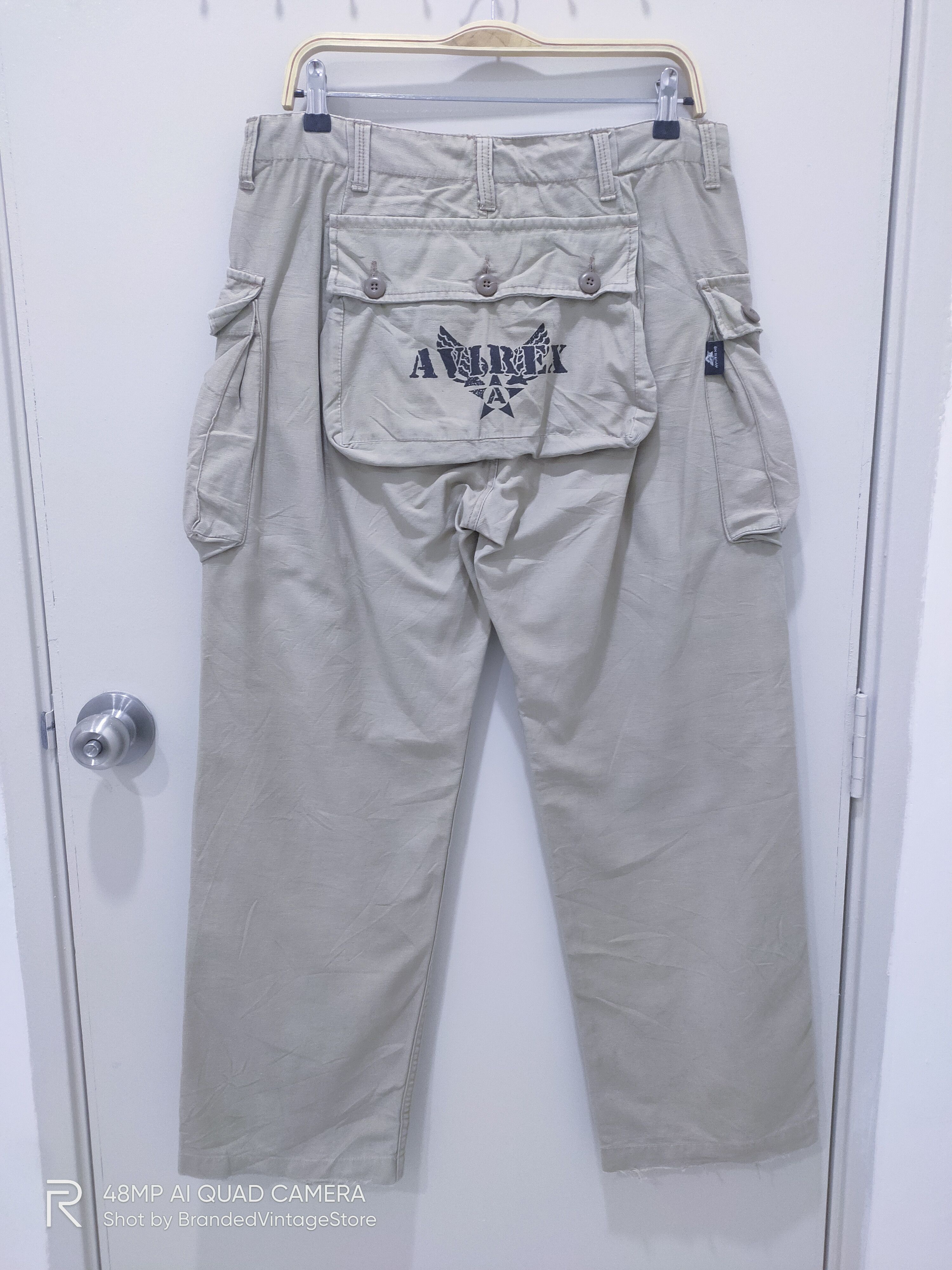 Avirex Rare AVIREX Flight Parachute US Air Force Cargo Monkey Pant Size US 33 - 1 Thumbnail