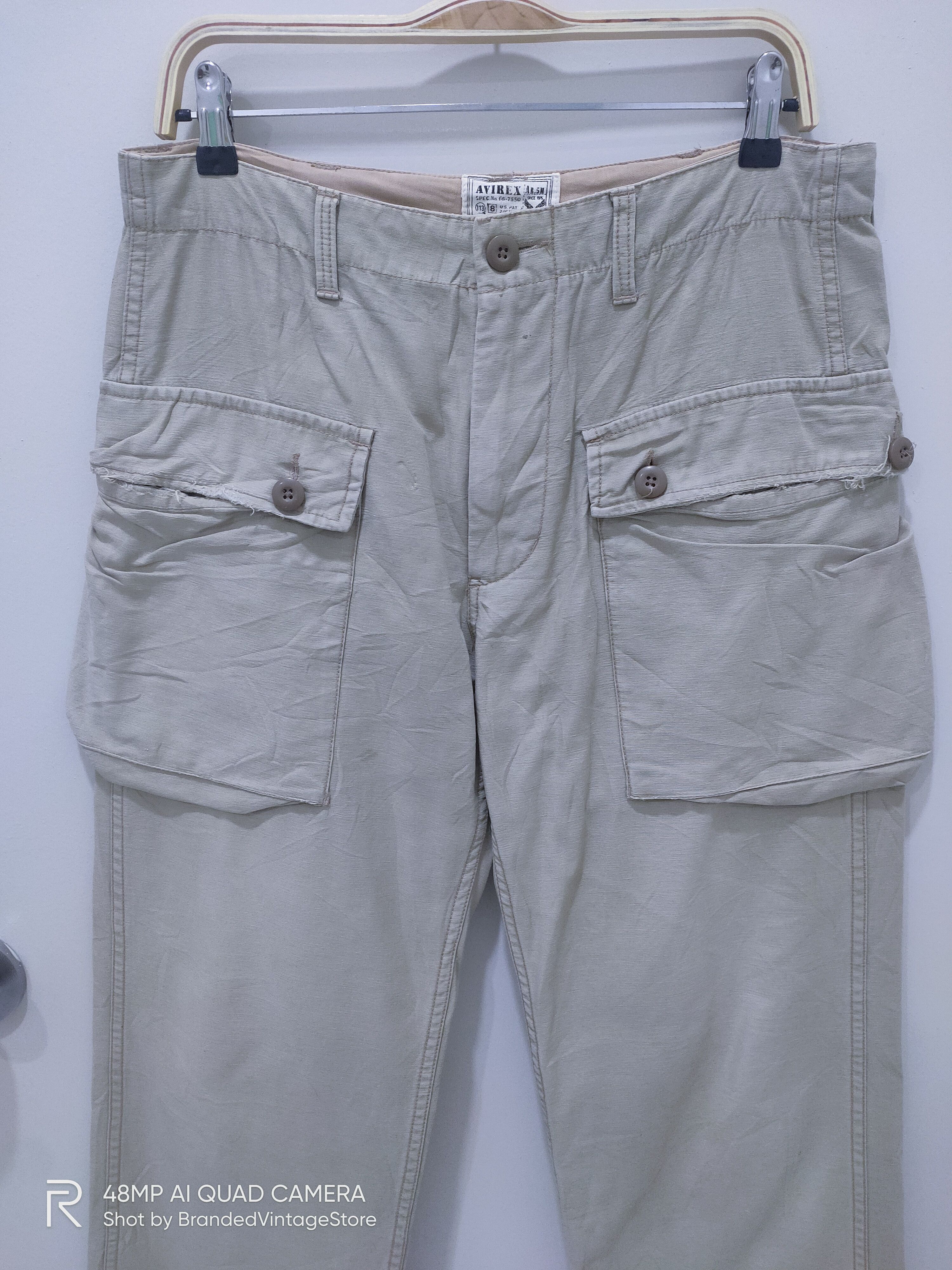 Avirex Rare AVIREX Flight Parachute US Air Force Cargo Monkey Pant Size US 33 - 4 Thumbnail