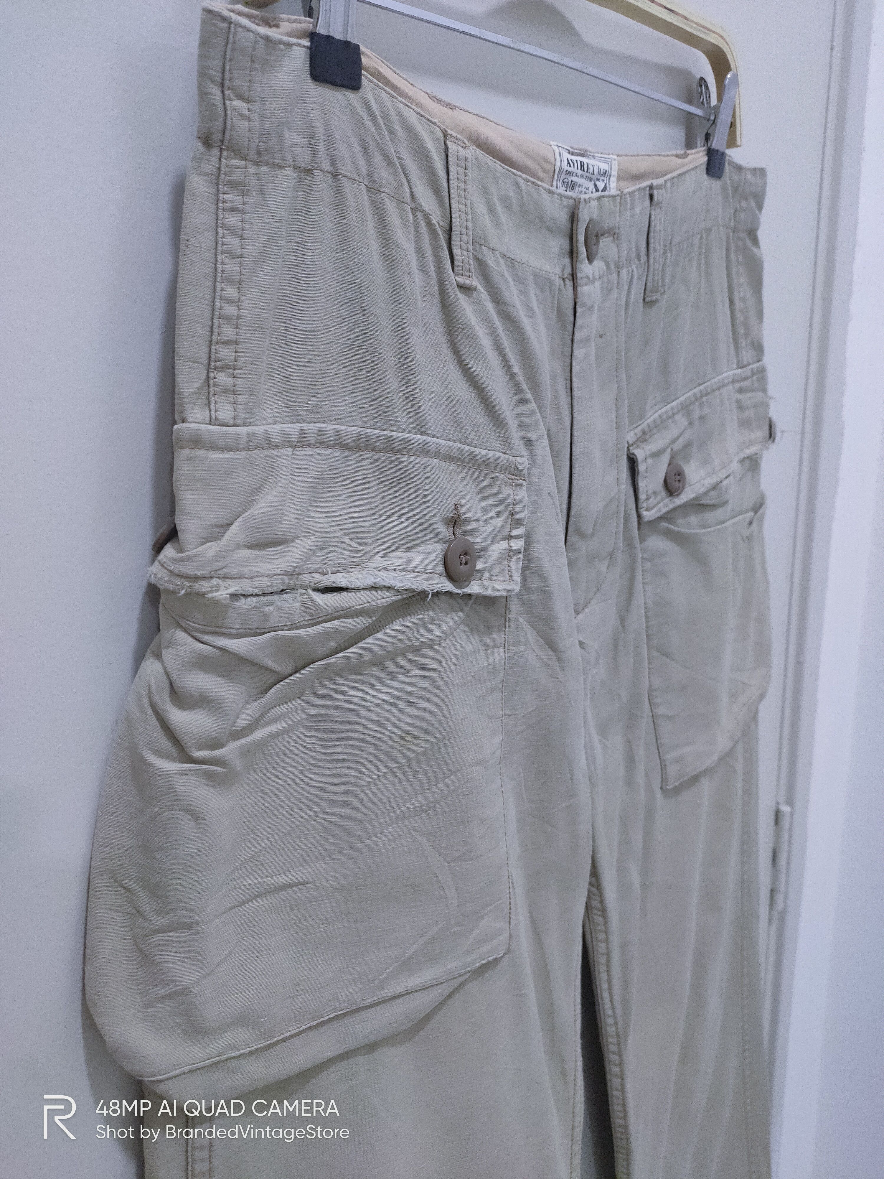 Avirex Rare AVIREX Flight Parachute US Air Force Cargo Monkey Pant Size US 33 - 6 Thumbnail