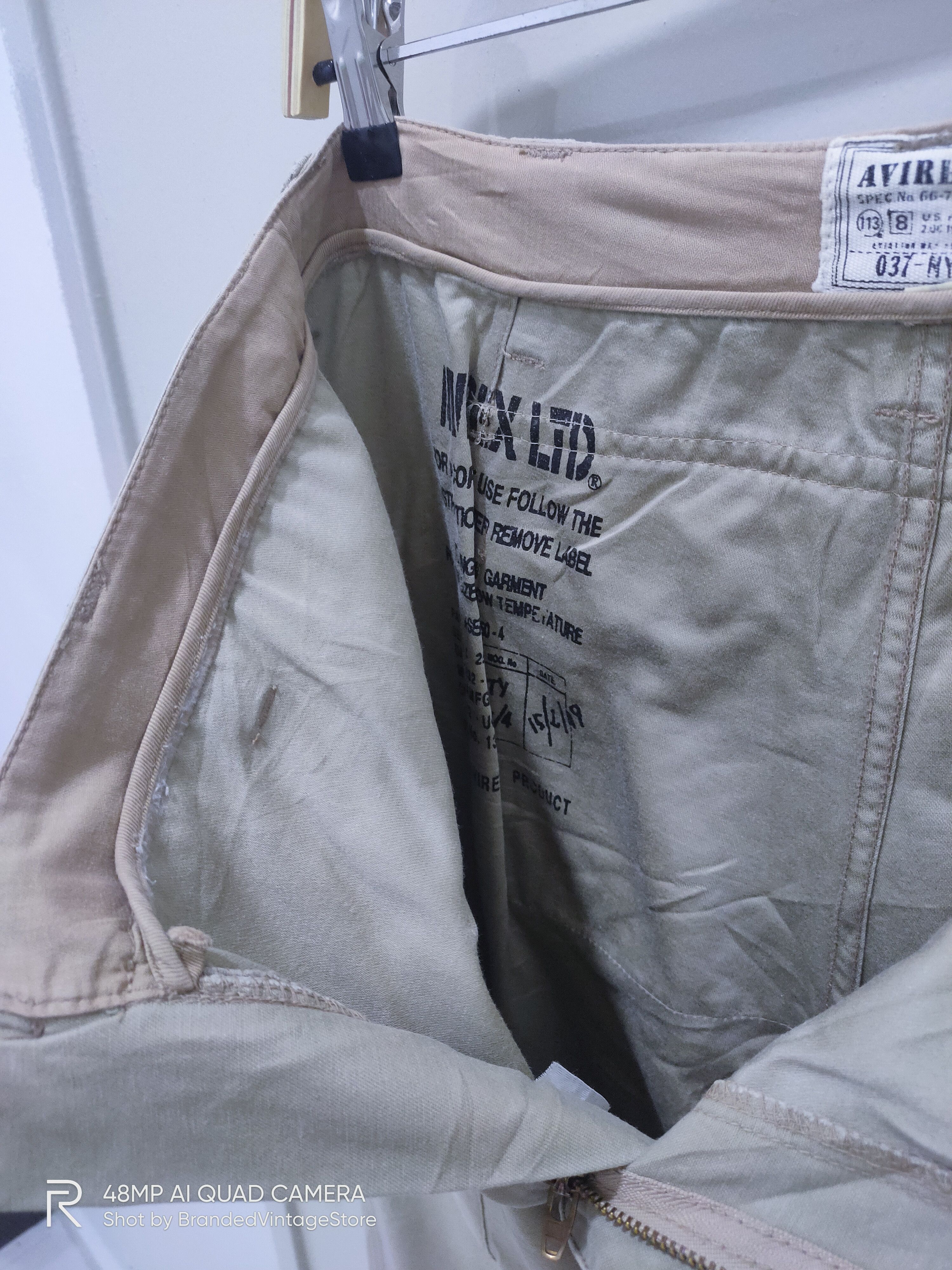 Avirex Rare AVIREX Flight Parachute US Air Force Cargo Monkey Pant Size US 33 - 14 Thumbnail