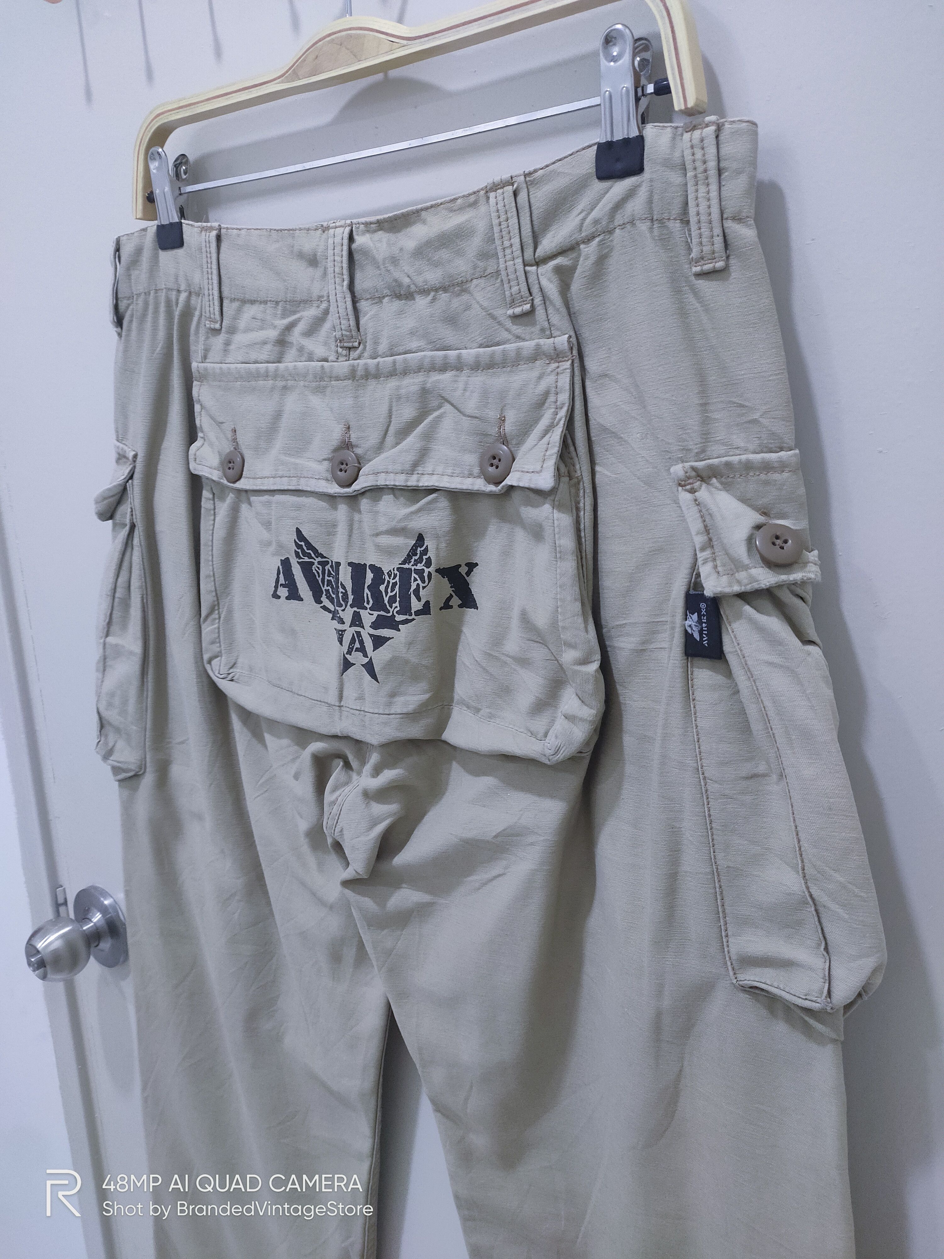 Avirex Rare AVIREX Flight Parachute US Air Force Cargo Monkey Pant Size US 33 - 13 Thumbnail